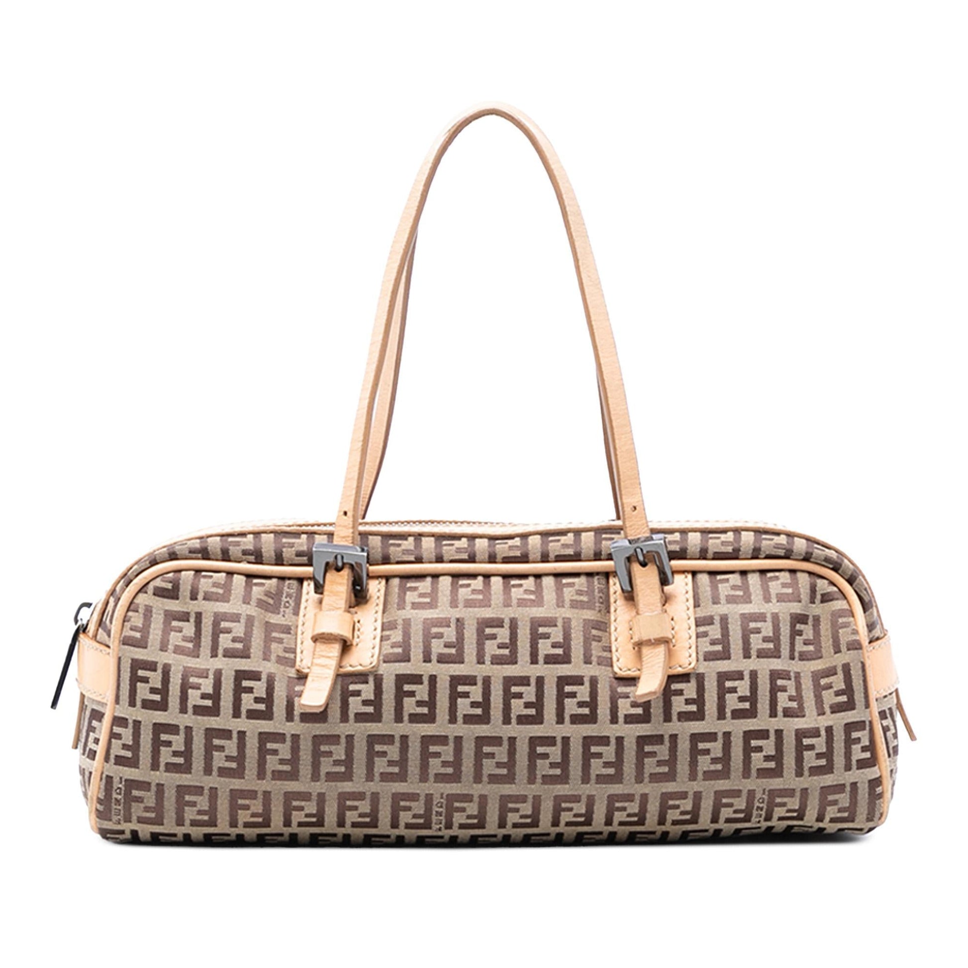 Fendi Zucchino Handbag Canvas Satchel Bag Canvas Handbag 7