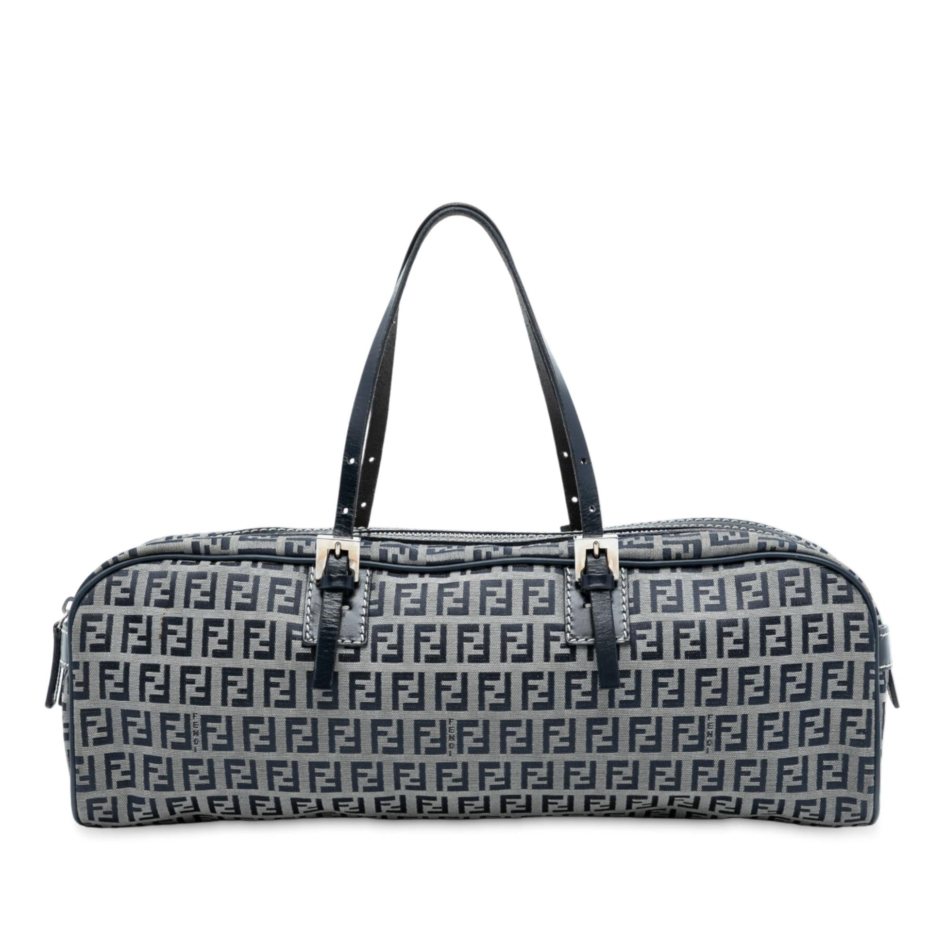 Fendi Zucchino Handbag Canvas Satchel Bag Canvas Handbag 6