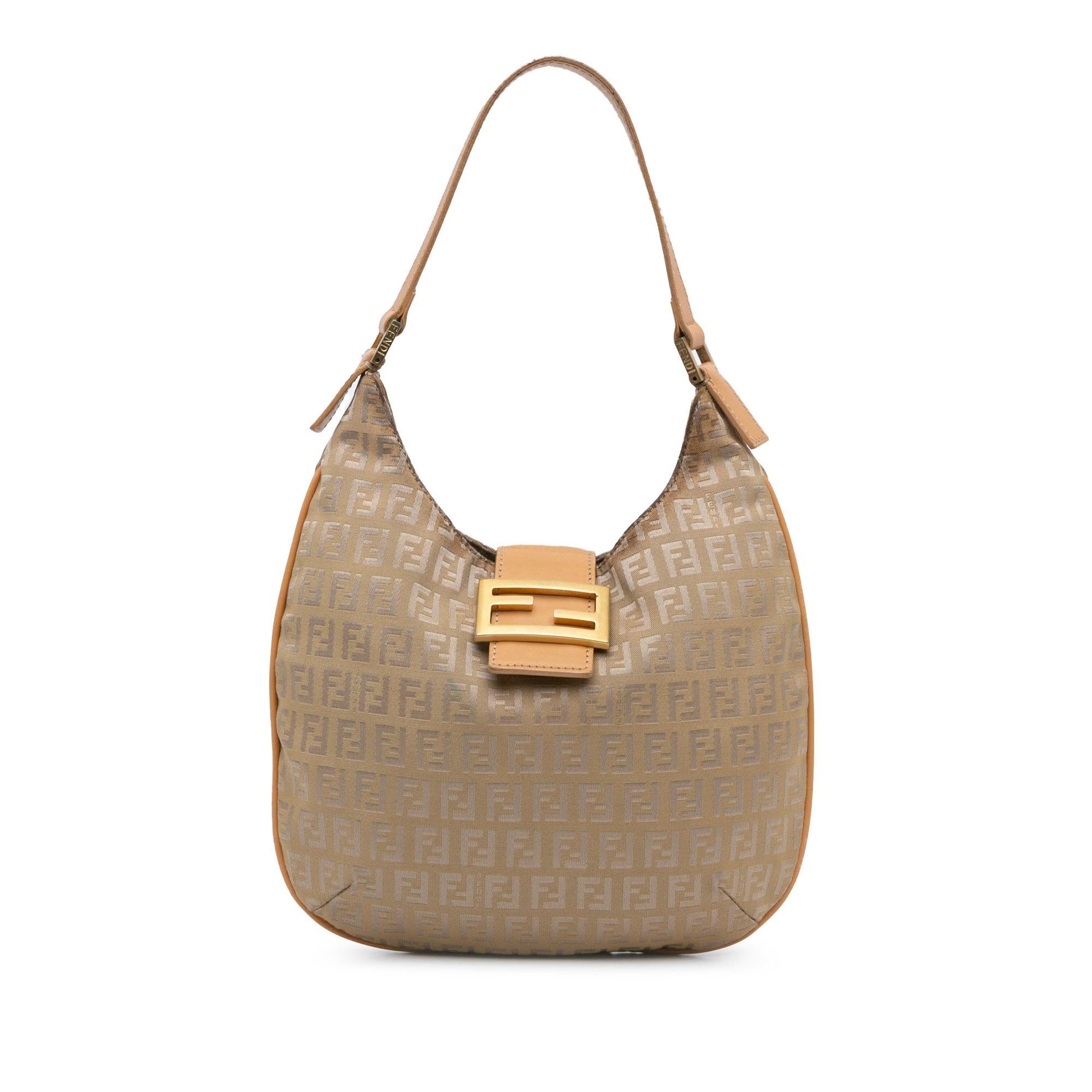 Fendi Zucchino Hobo Canvas Shoulder Bag Hobo Shg 5Bhxtz