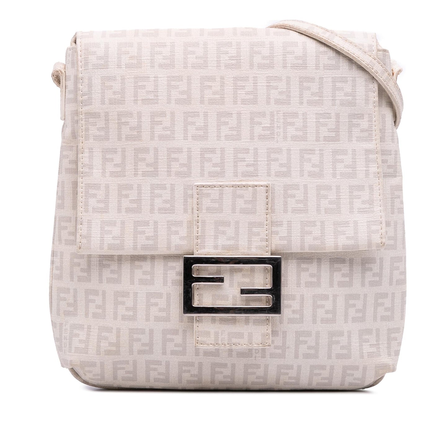 Fendi Zucchino Mama Forever Crossbody Canvas Crossbody Bag