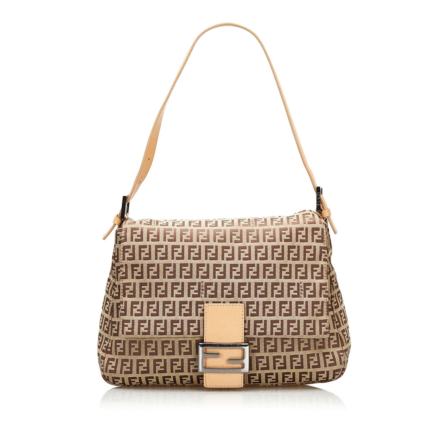 Fendi Zucchino Mamma Forever Shoulder Bag Shg Canvas