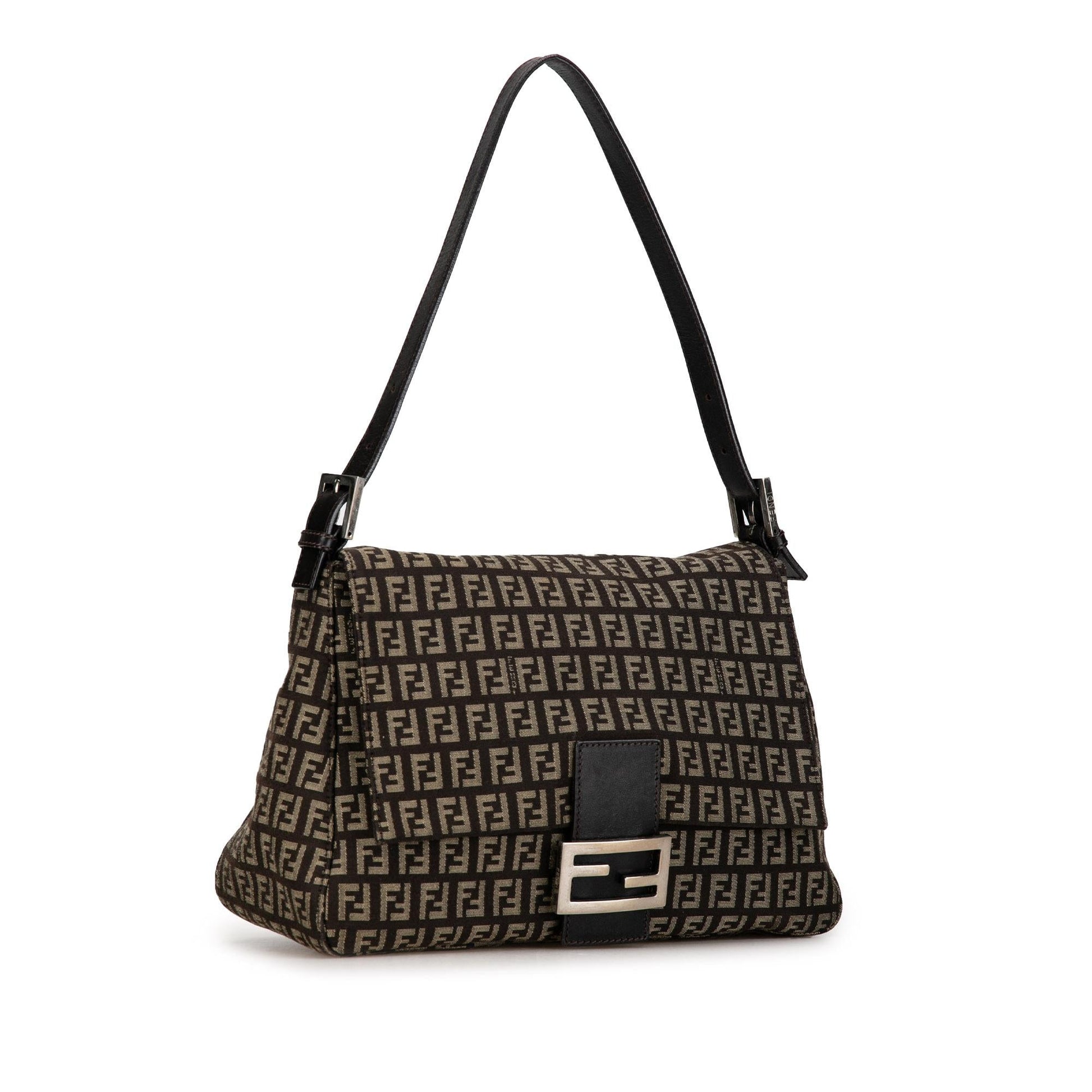 Fendi Zucchino Mamma Forever Shg Sygcig Shoulder Bag Canvas