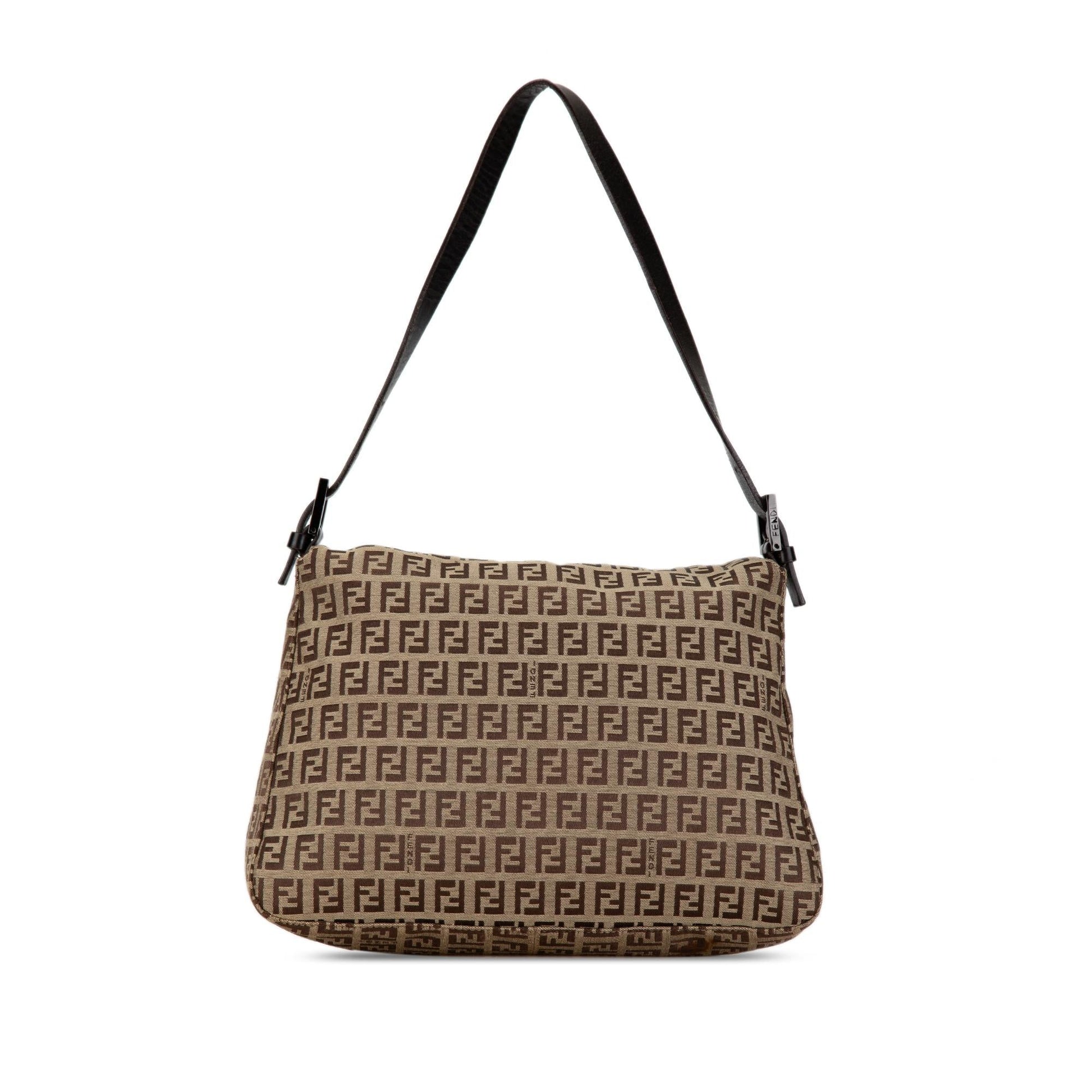 Fendi Zucchino Mamma Forever Shg Ivitag Shoulder Bag Canvas