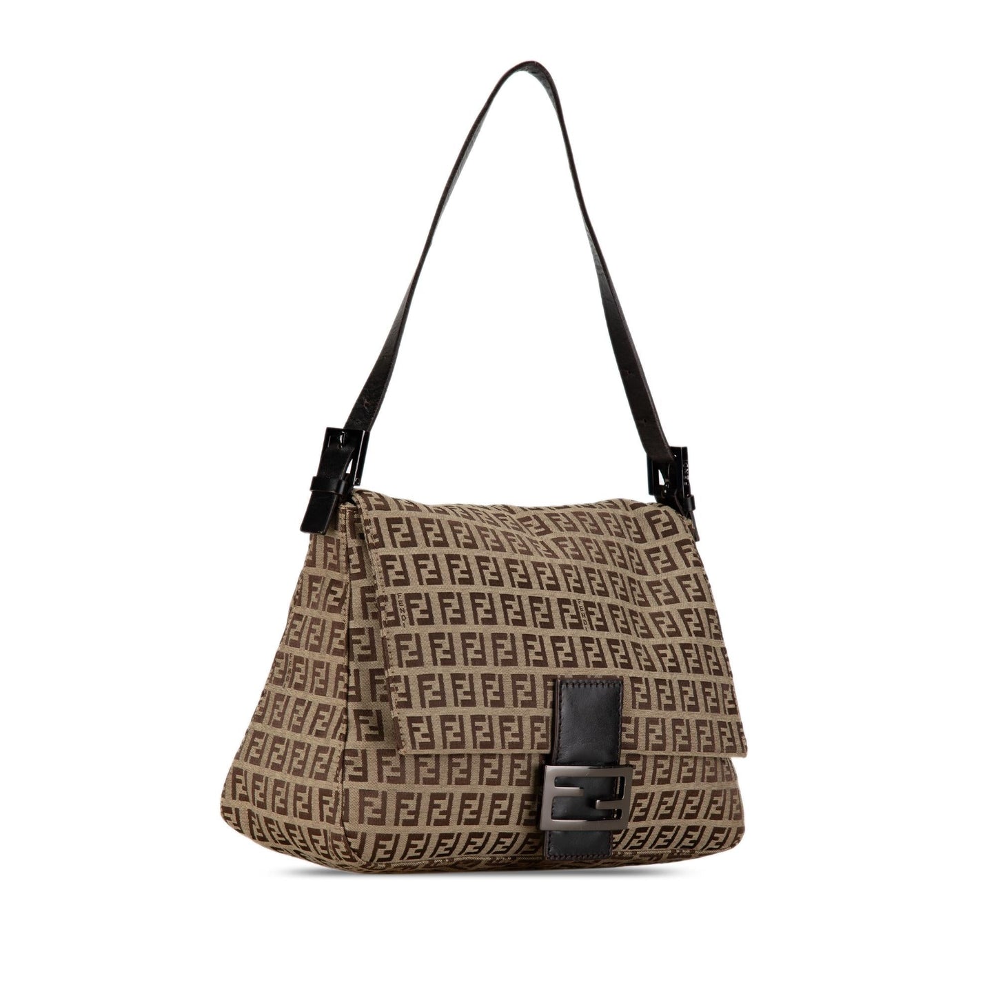 Fendi Zucchino Mamma Forever Shg Ivitag Shoulder Bag Canvas