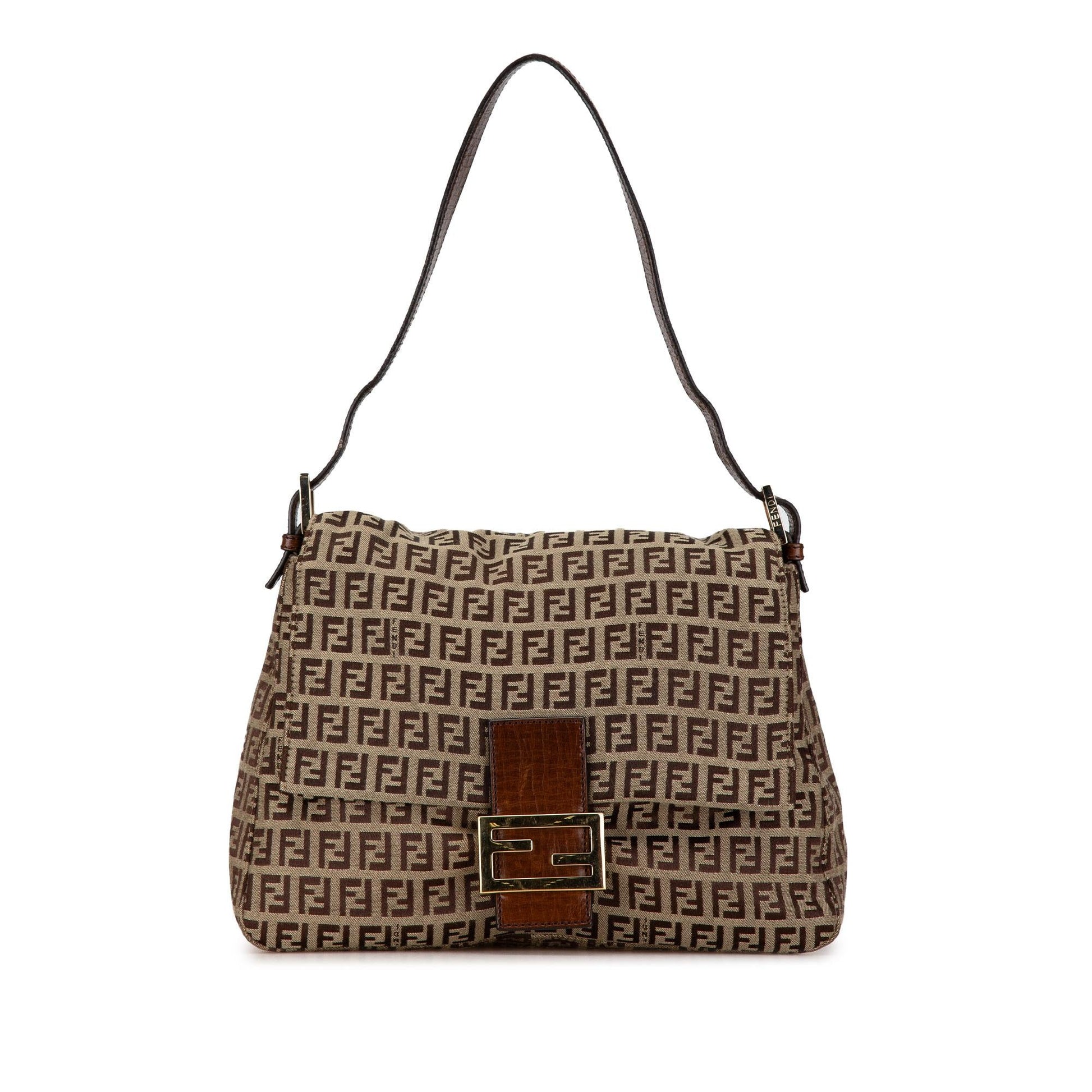 Fendi Zucchino Mamma Forever Shg Kcmfvz Shoulder Bag Canvas