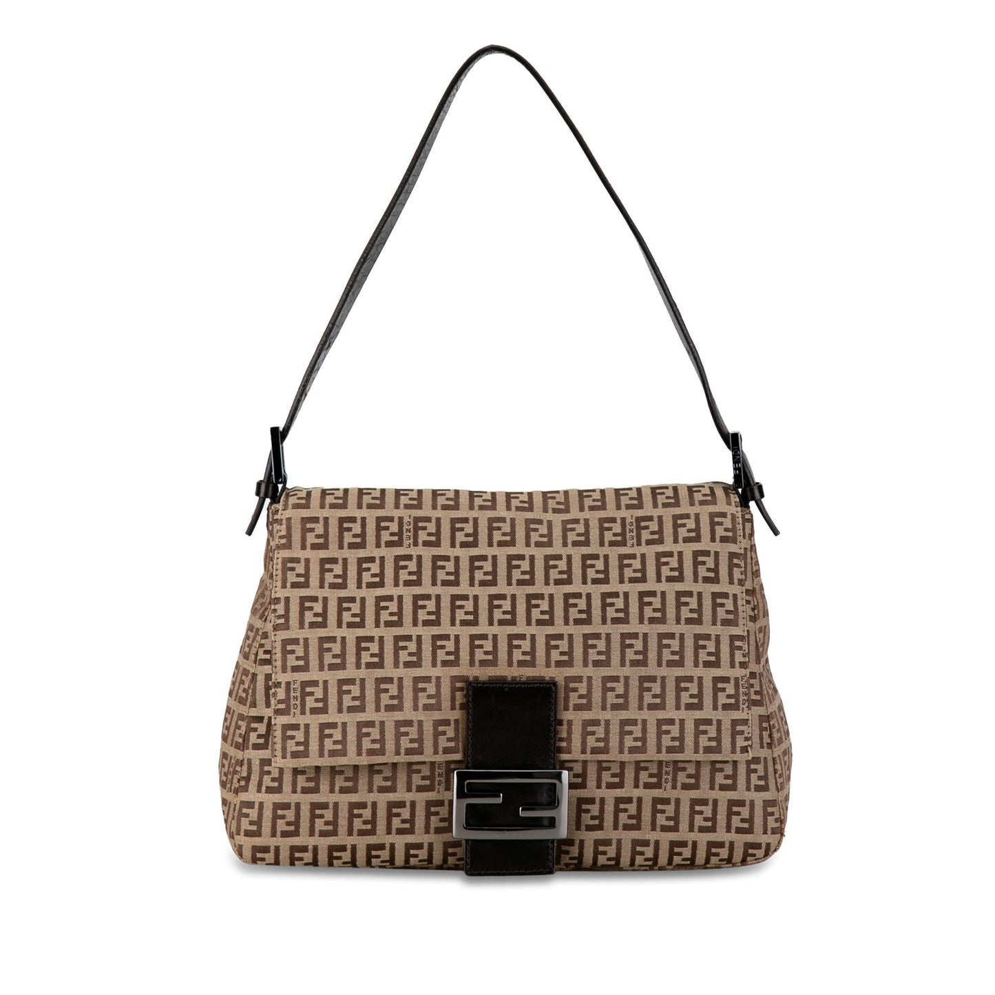 Fendi Zucchino Mamma Forever Shg Qswpsq Shoulder Bag Canvas