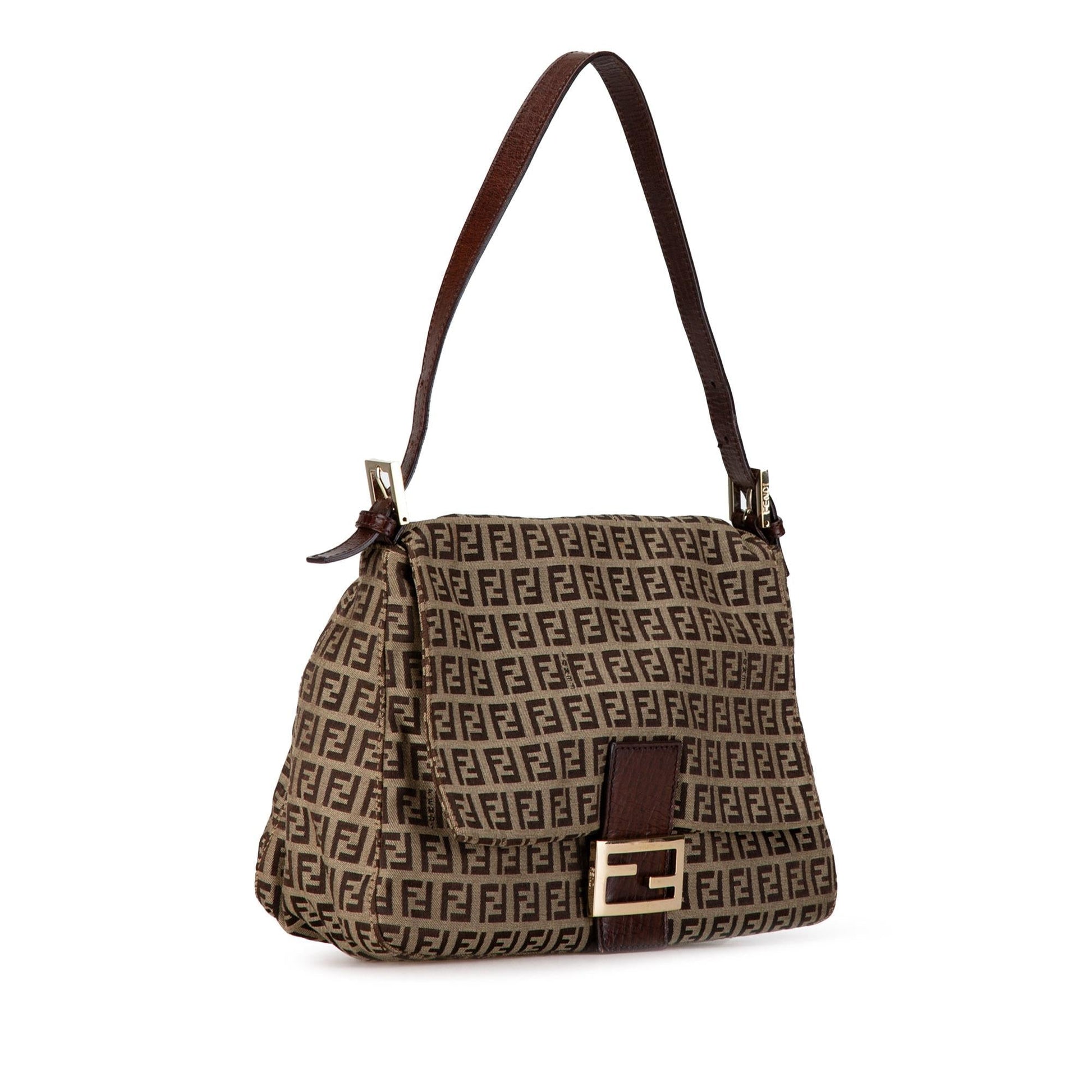Fendi Zucchino Mamma Forever Shg Vxl73A Shoulder Bag Canvas