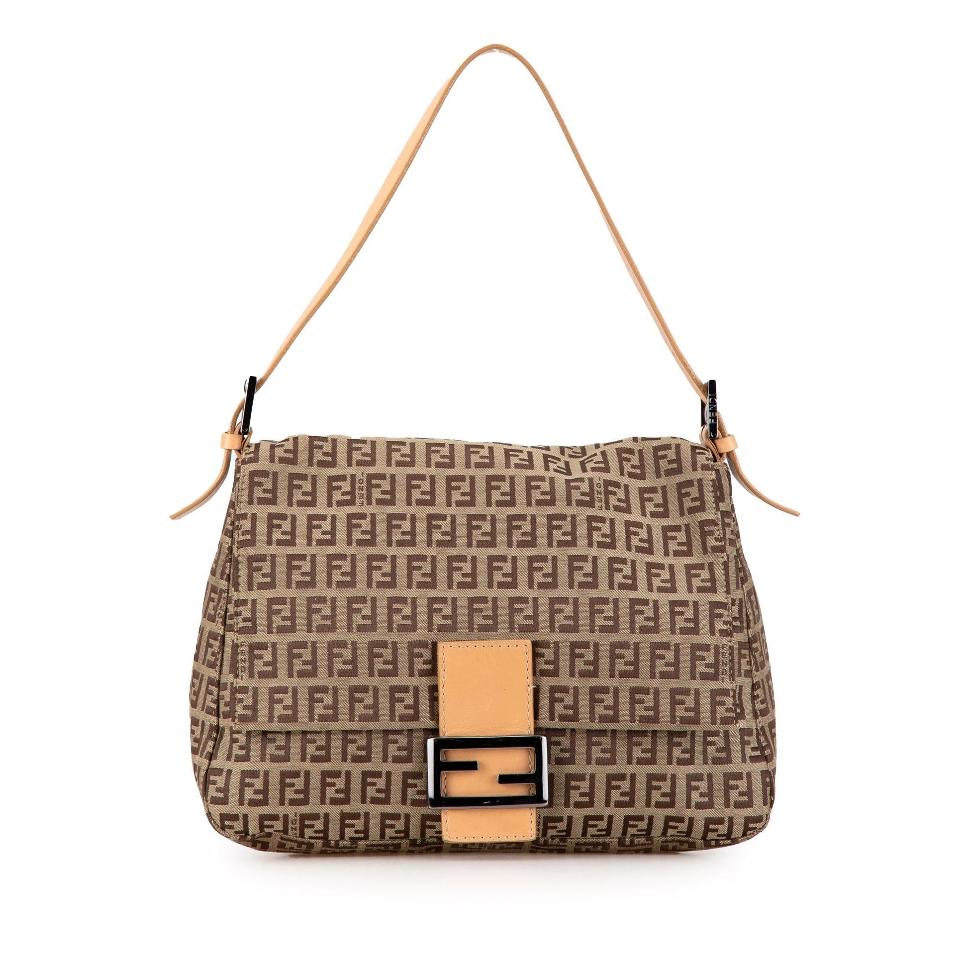 Fendi Zucchino Mamma Forever Shg Aunye5 Shoulder Bag Canvas