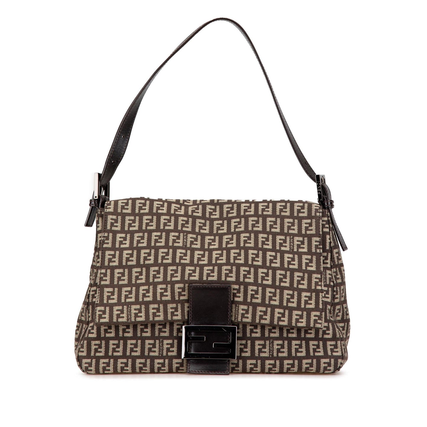 Fendi Zucchino Mamma Forever Shg U4Islv Shoulder Bag Canvas