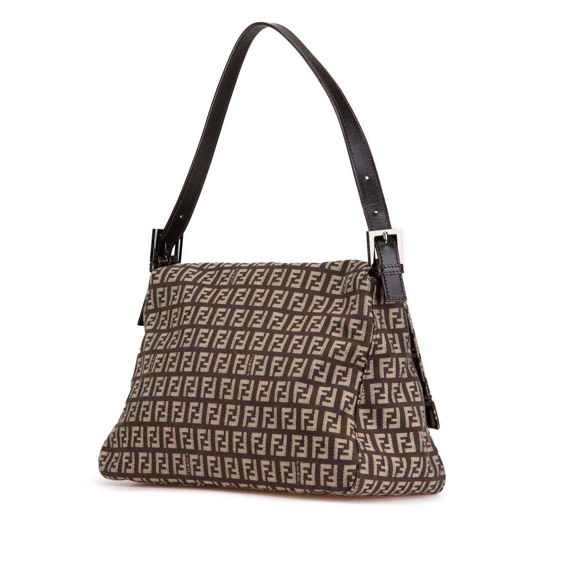 Fendi Zucchino Mamma Forever Shg U4Islv Shoulder Bag Canvas
