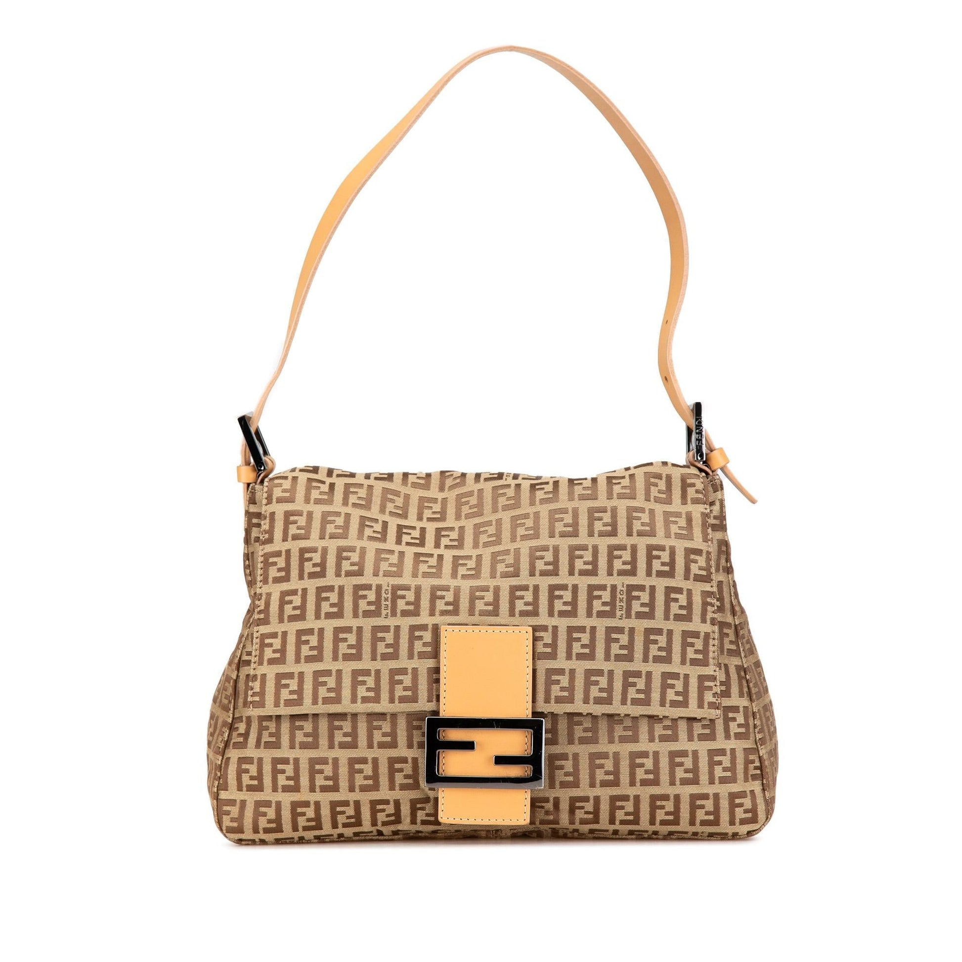 Fendi Zucchino Mamma Forever Shoulder Bag Canvas Forever Shg Ekcyke