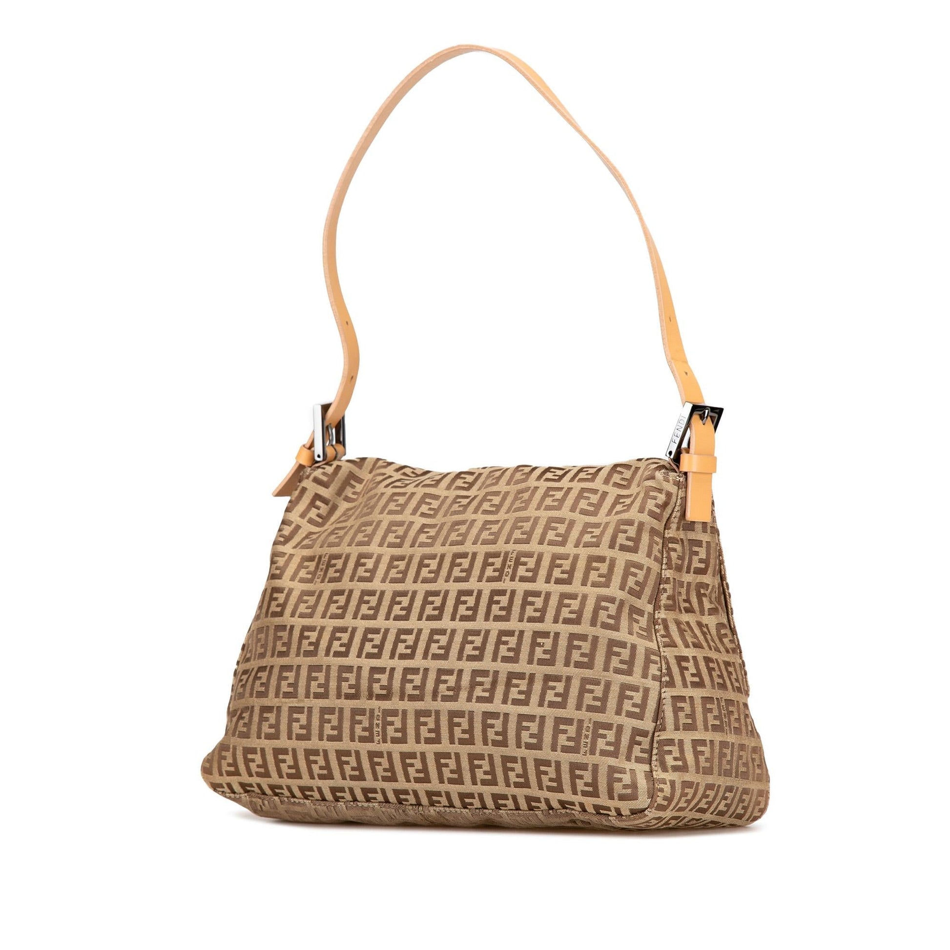 Fendi Zucchino Mamma Forever Shoulder Bag Canvas Forever Shg Ekcyke