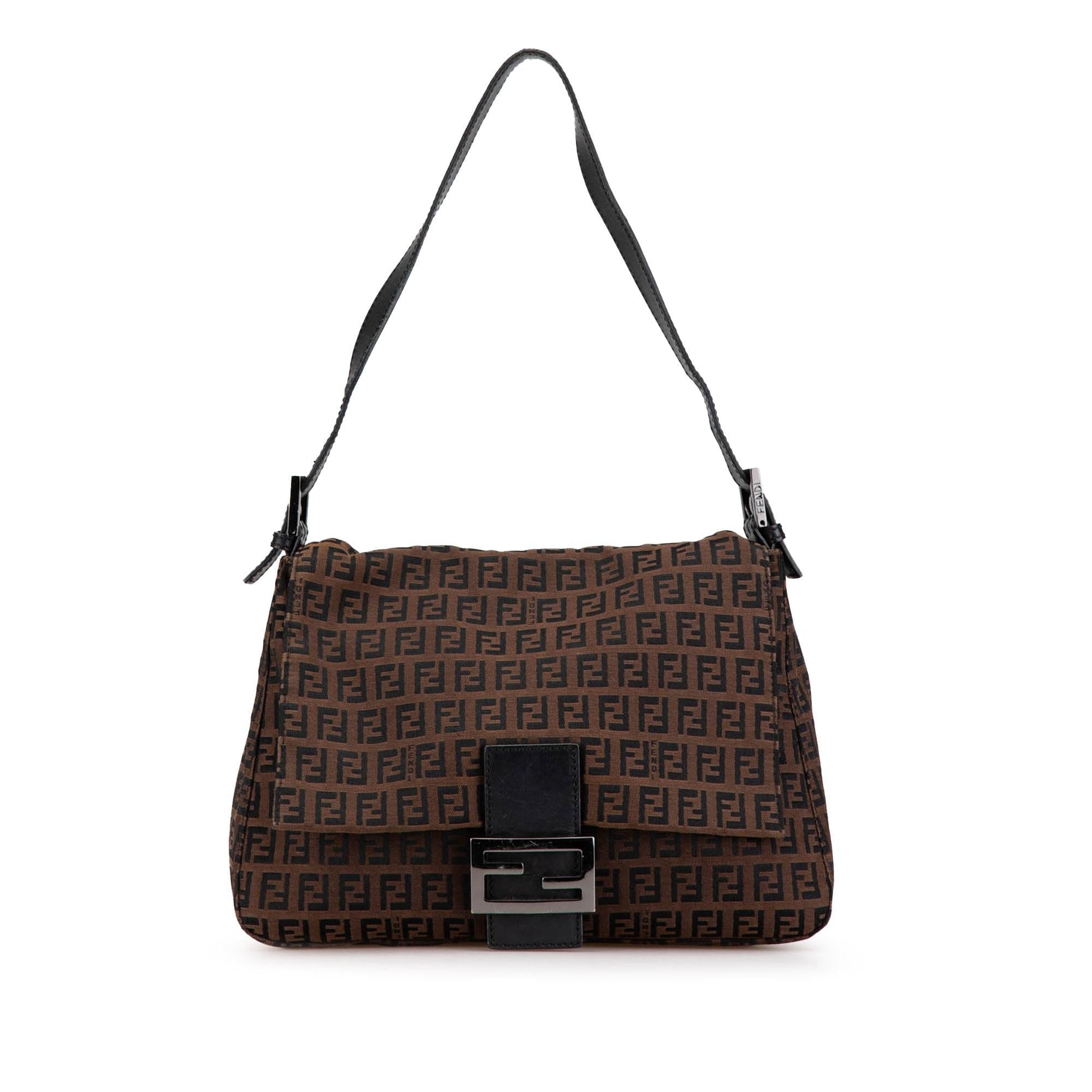 Fendi Zucchino Mamma Forever Shg Heuy87 Shoulder Bag Canvas