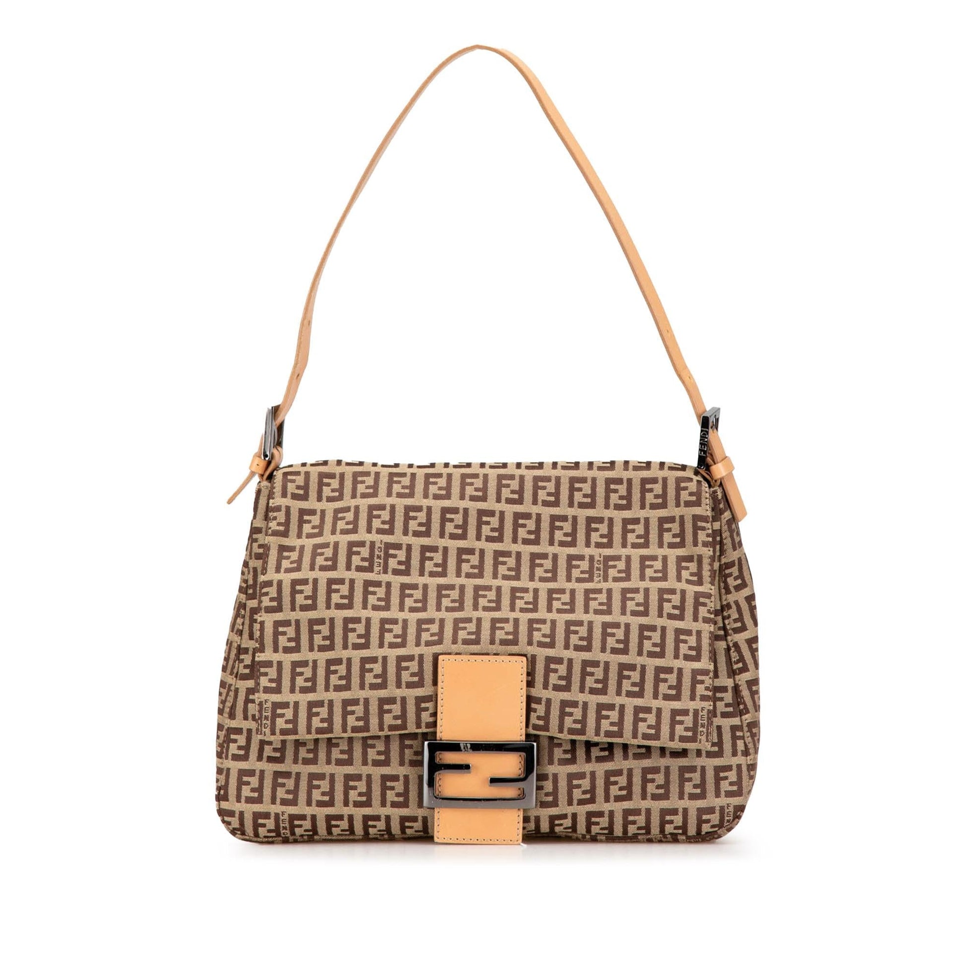 Fendi Zucchino Mamma Forever Shg Pnbydn Shoulder Bag Canvas