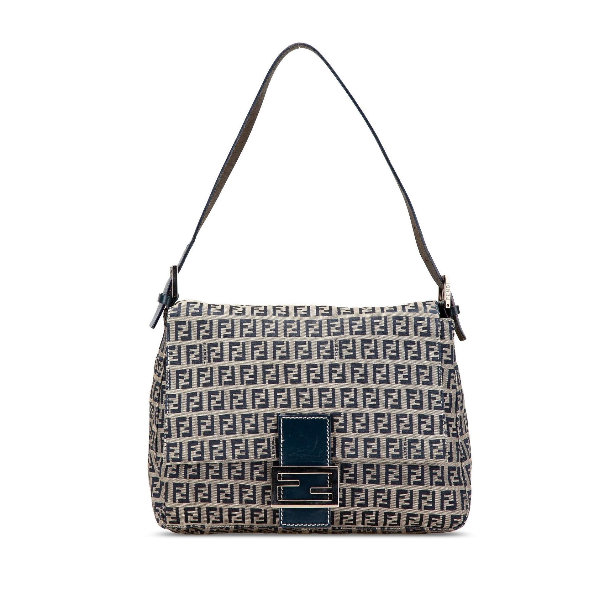 Fendi Zucchino Mamma Forever Shoulder Bag Canvas Mamma Forever 7