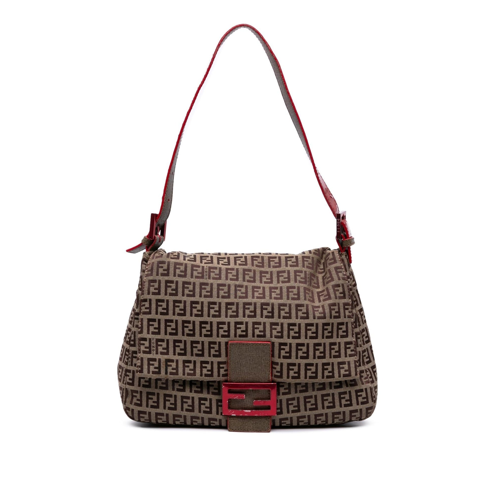 Fendi Zucchino Mamma Forever Shoulder Bag Canvas Mamma Forever 11