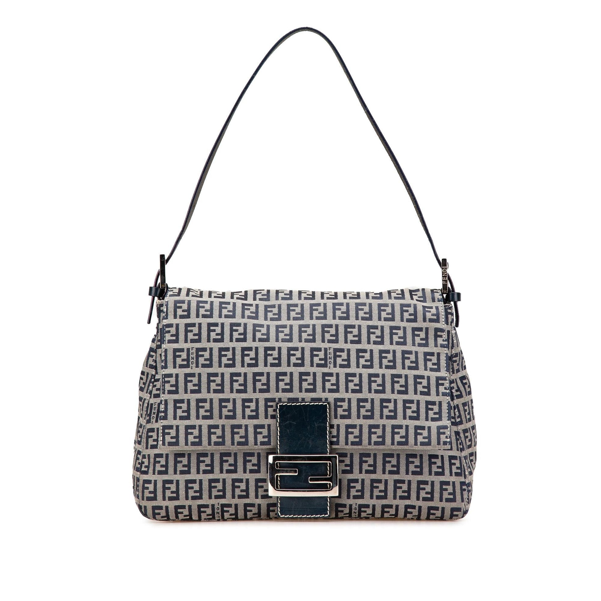 Fendi Zucchino Mamma Forever Shoulder Bag Canvas Mamma Forever 12