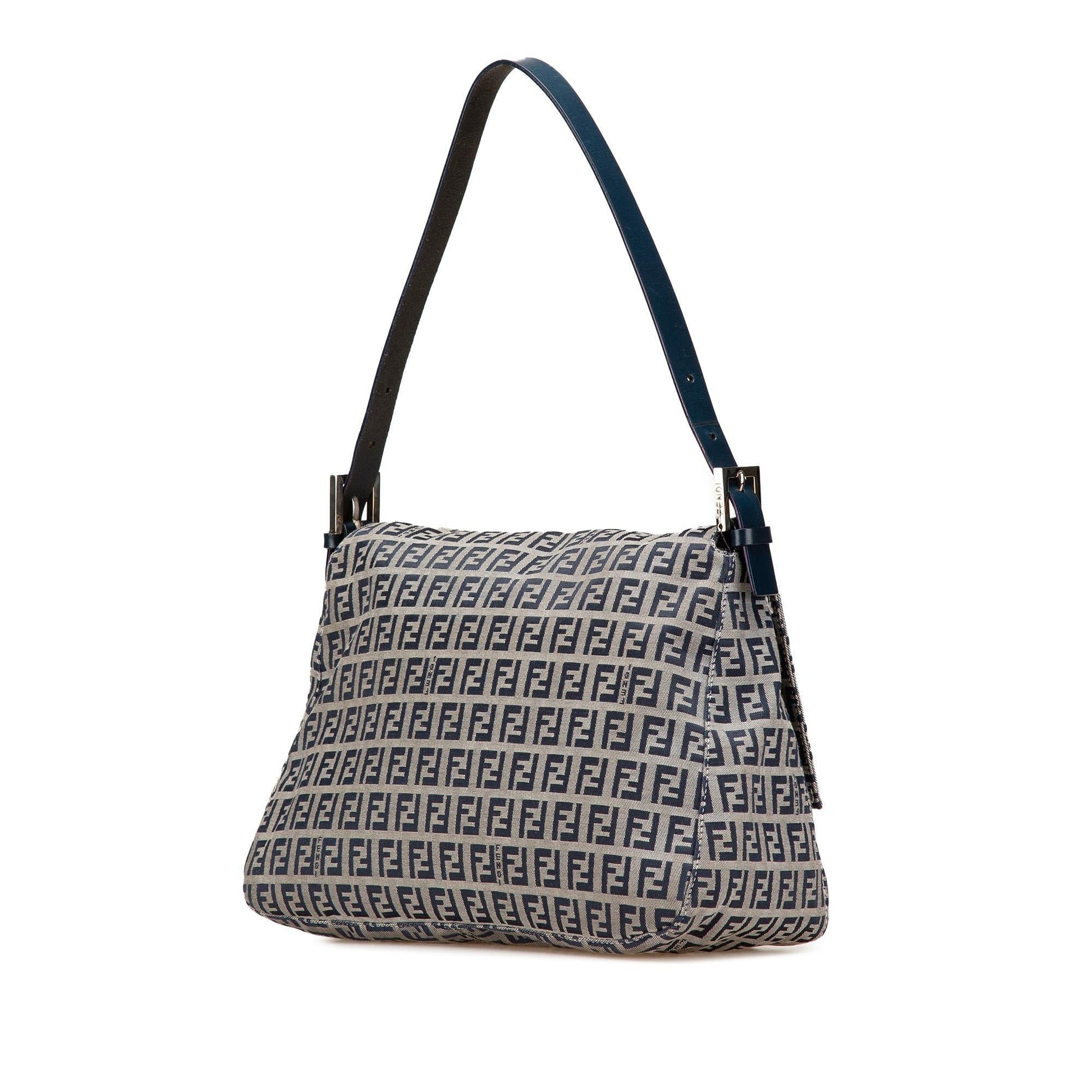 Fendi Zucchino Mamma Forever Shoulder Bag Canvas Mamma Forever 12