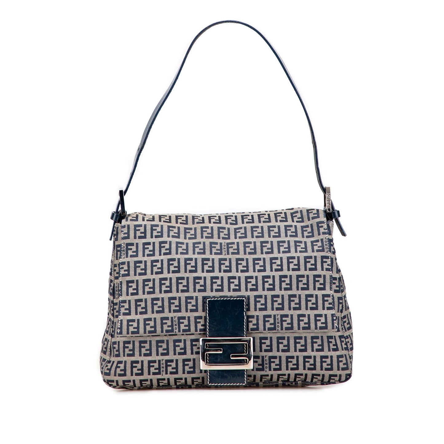 Fendi Zucchino Mamma Forever Shoulder Bag Canvas