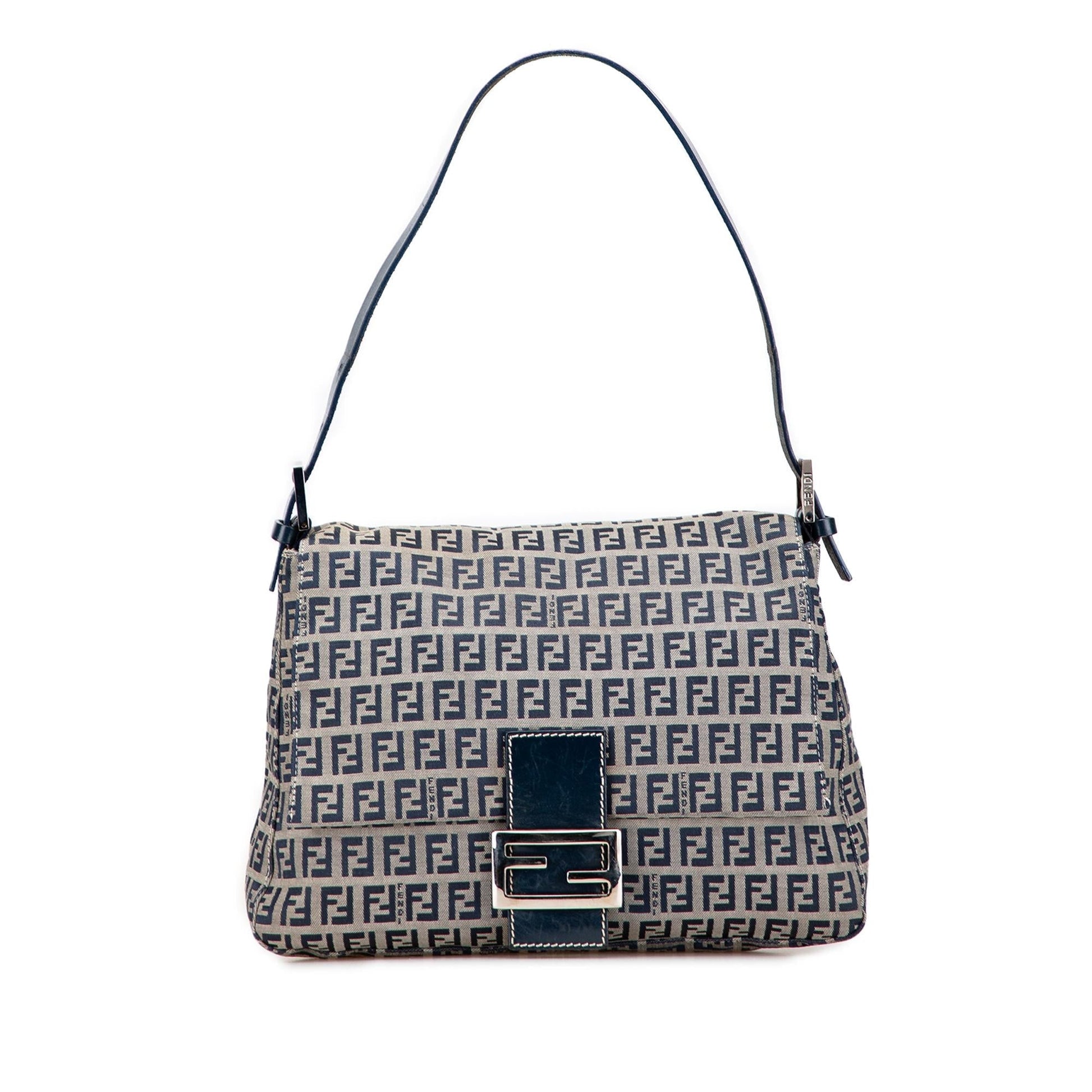 Fendi Zucchino Mamma Forever Shoulder Bag Canvas