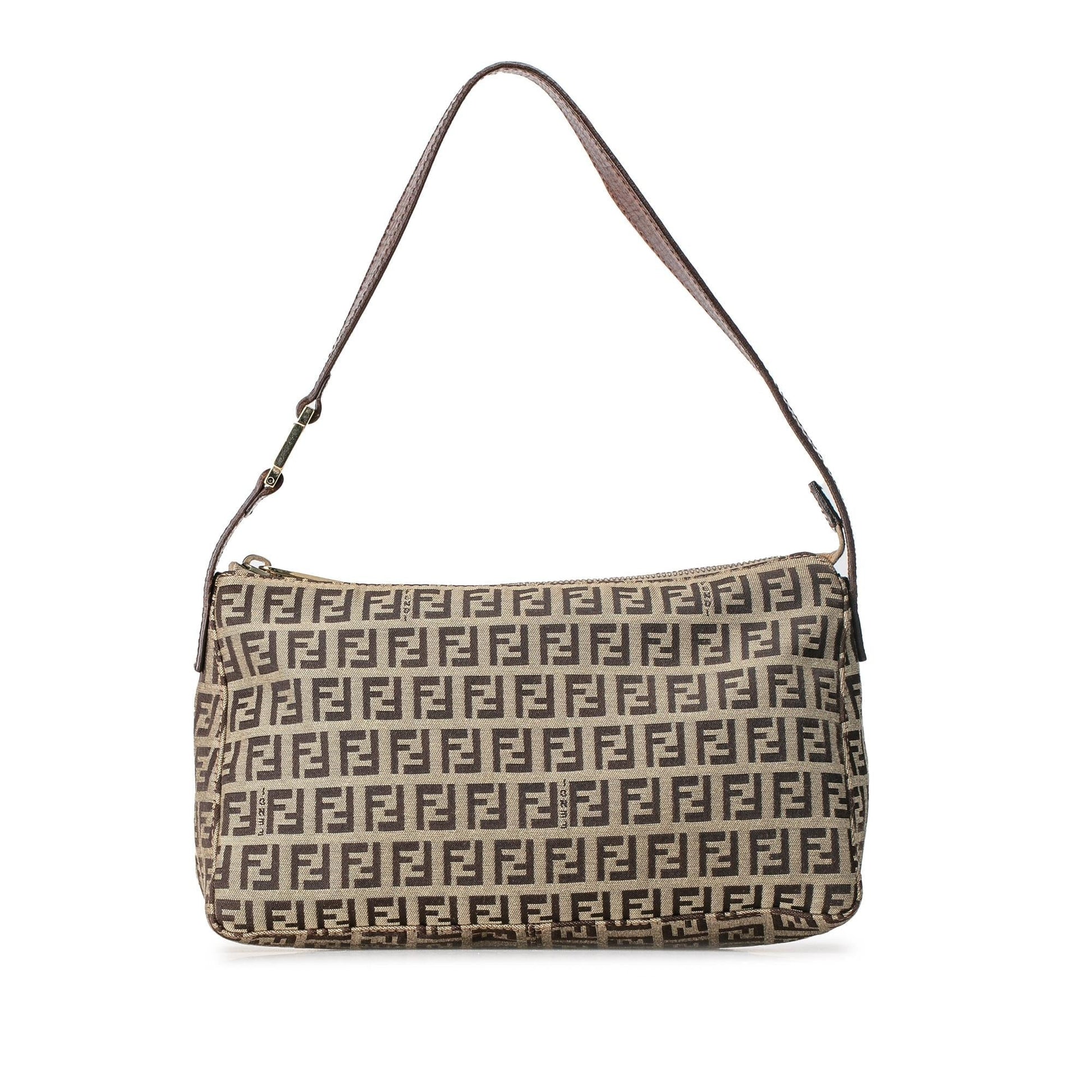Fendi Zucchino Pochette Shg Tsigah Shoulder Bag Canvas