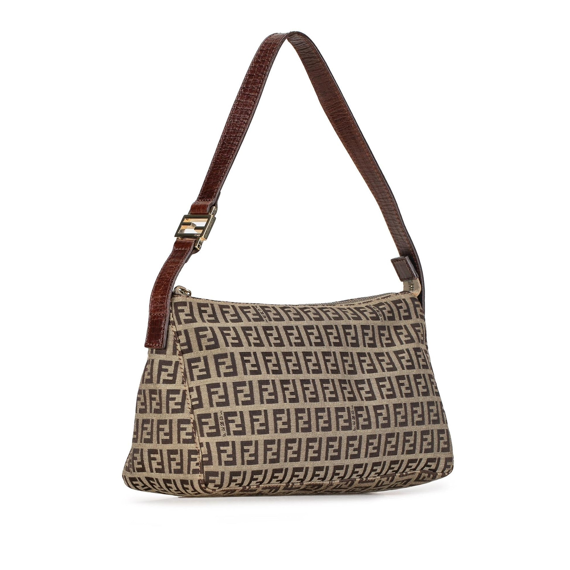 Fendi Zucchino Pochette Shg Tsigah Shoulder Bag Canvas