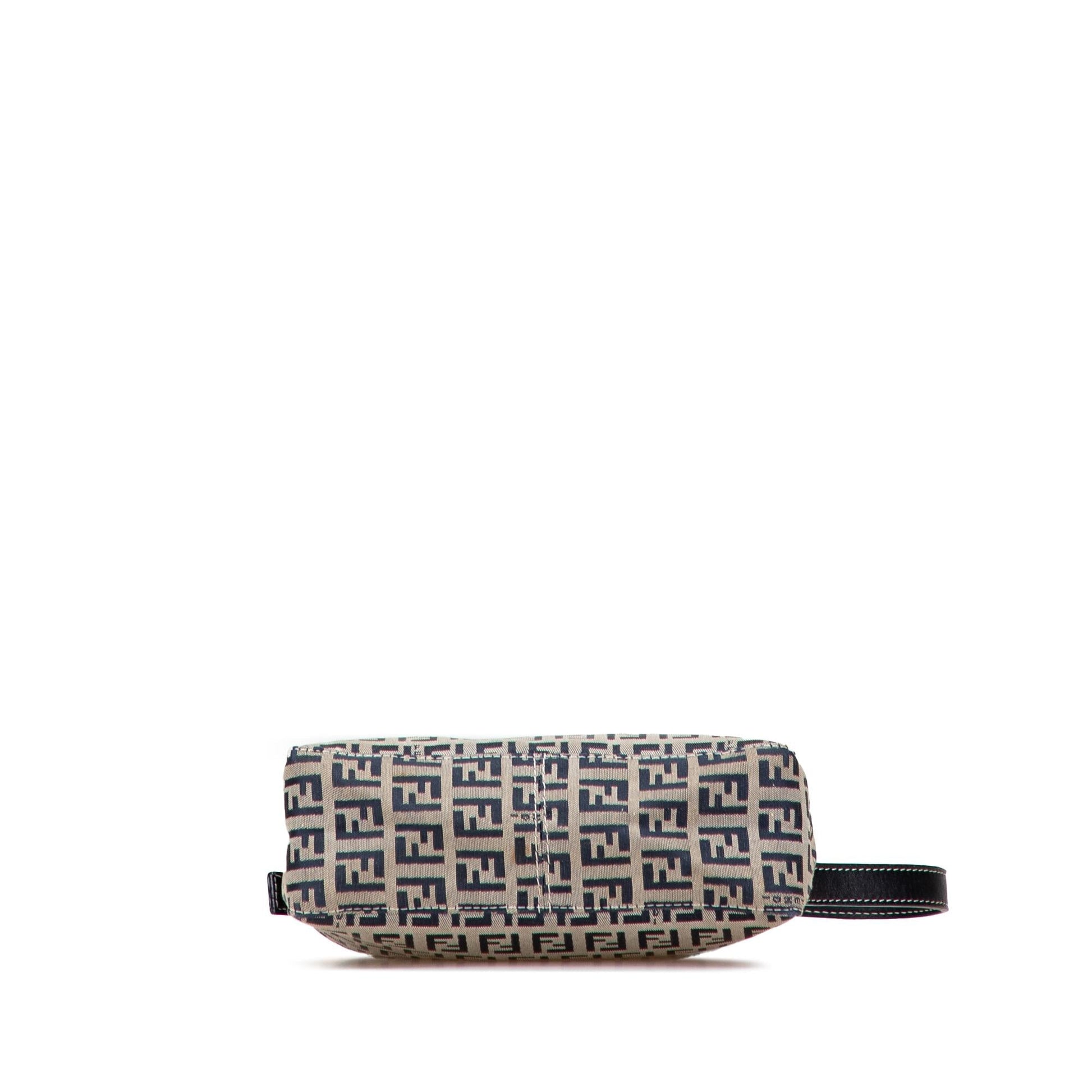 Fendi Zucchino Pochette Shoulder Bag Canvas Canvas Pochette 3