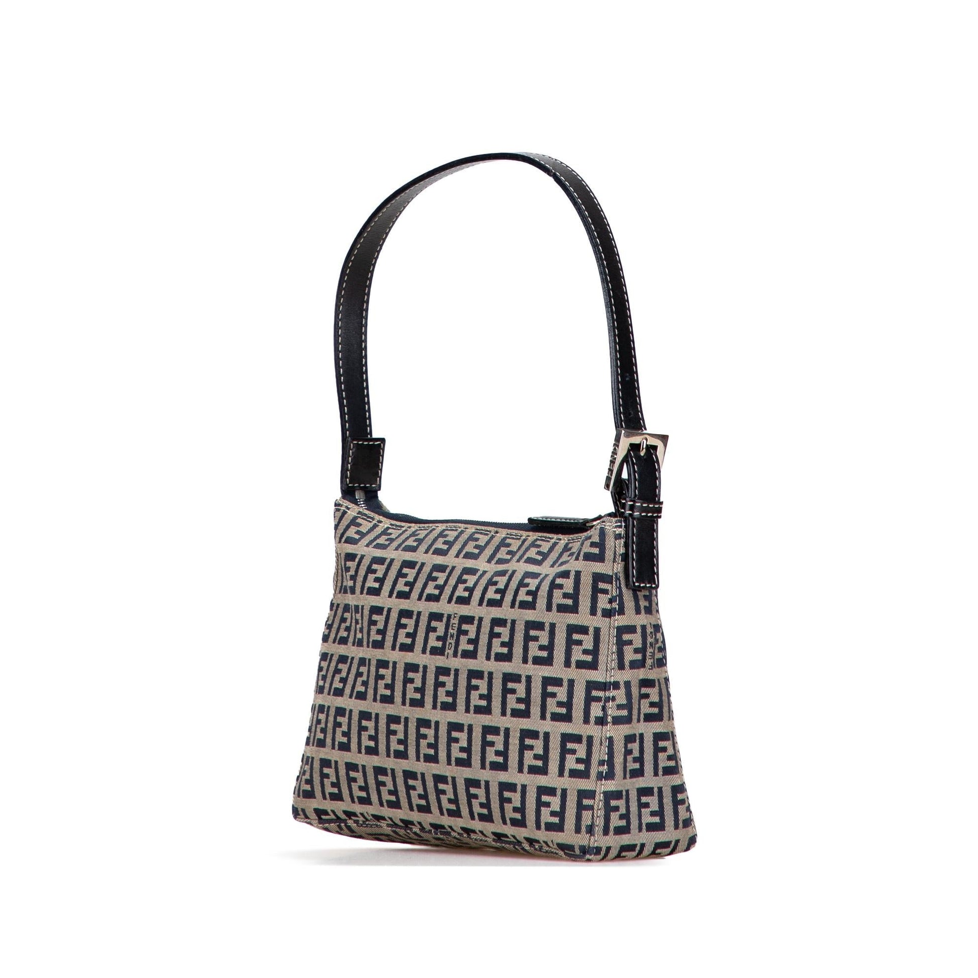 Fendi Zucchino Pochette Shoulder Bag Canvas Canvas Pochette 3