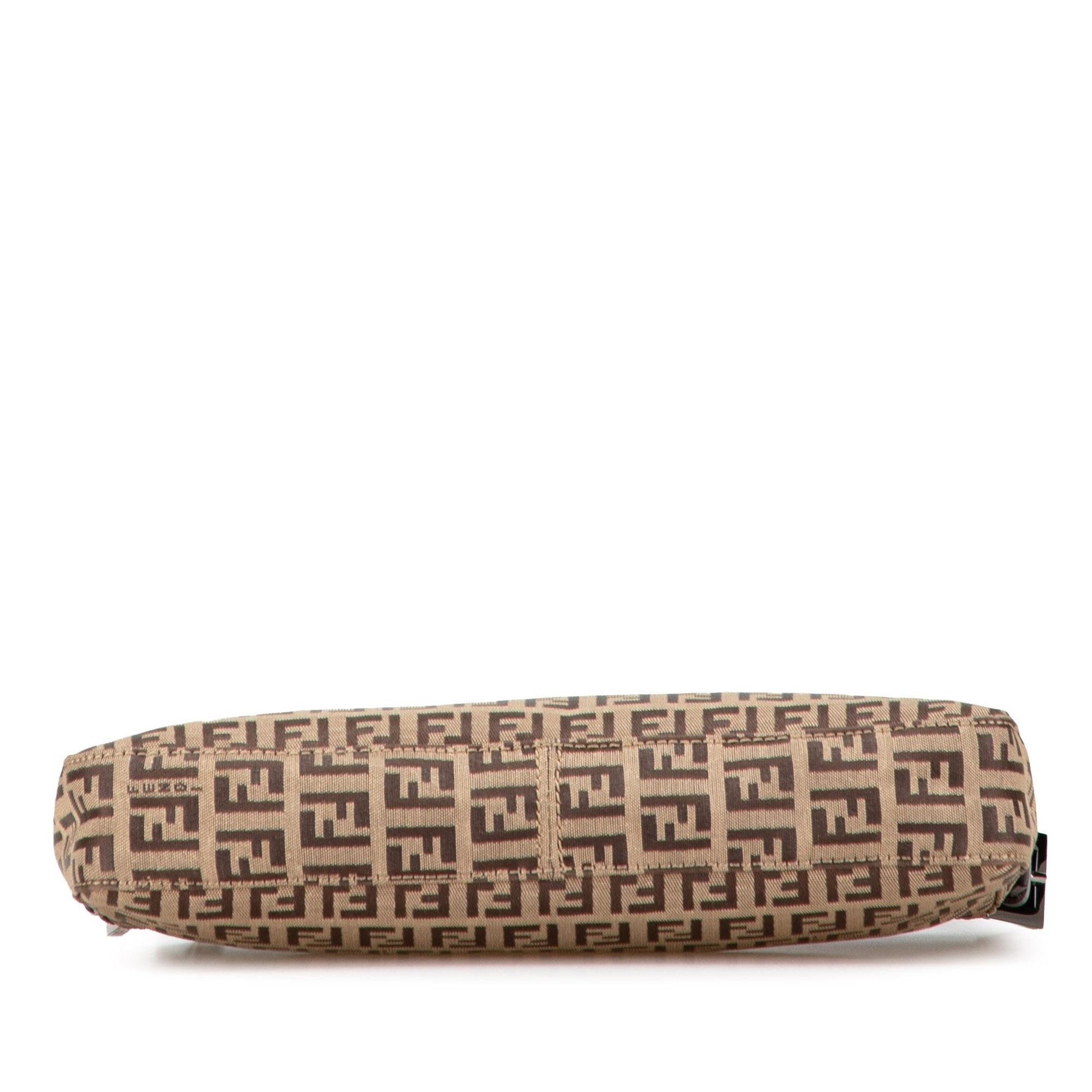 Fendi Zucchino Pochette Shoulder Bag Canvas Canvas Pochette 4