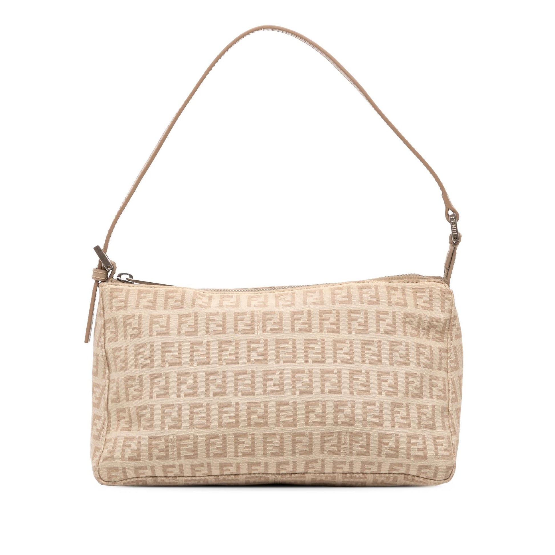 Fendi Zucchino Pochette Shoulder Bag Canvas Canvas Pochette 6
