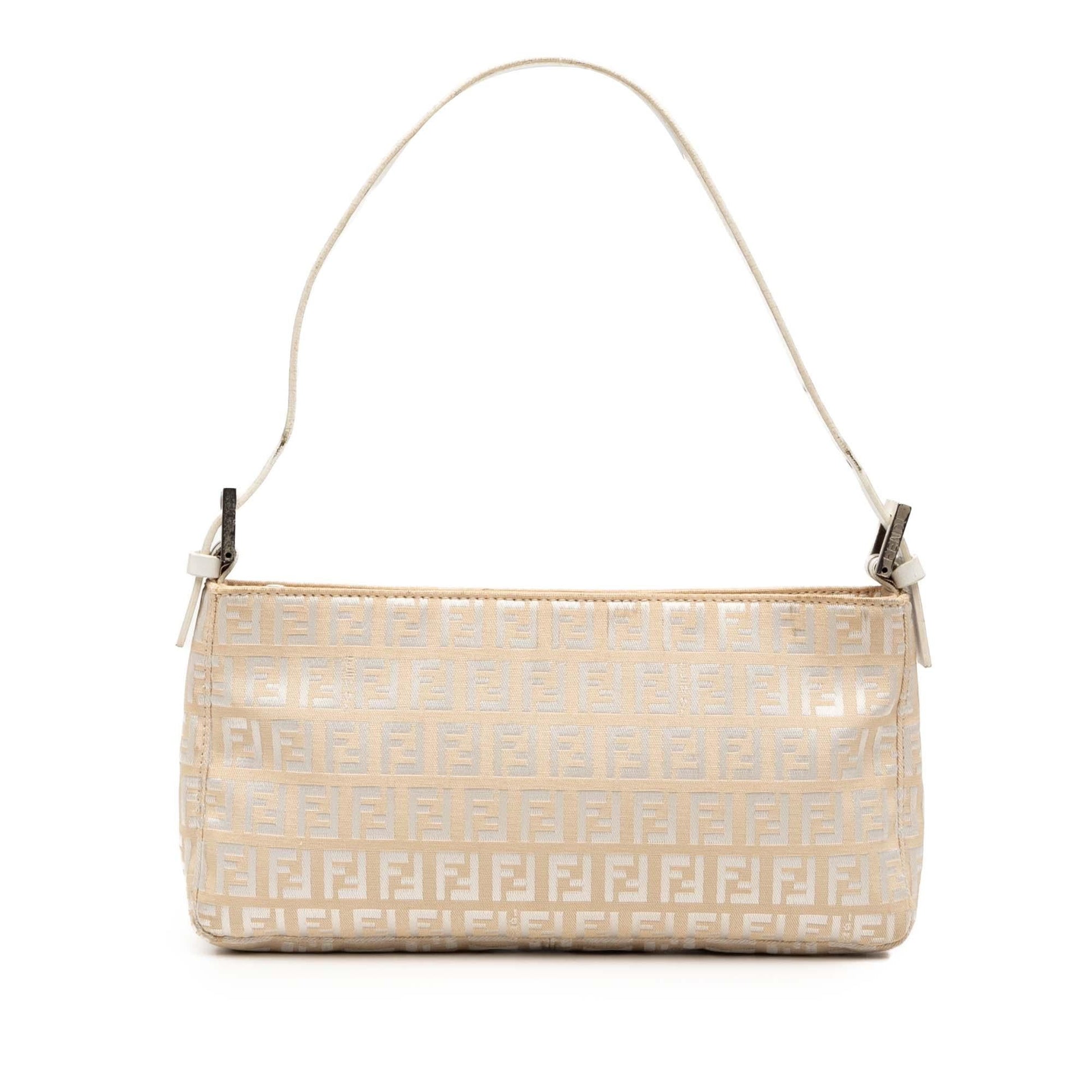 Fendi Zucchino Pochette Shoulder Bag Canvas Canvas Pochette 8