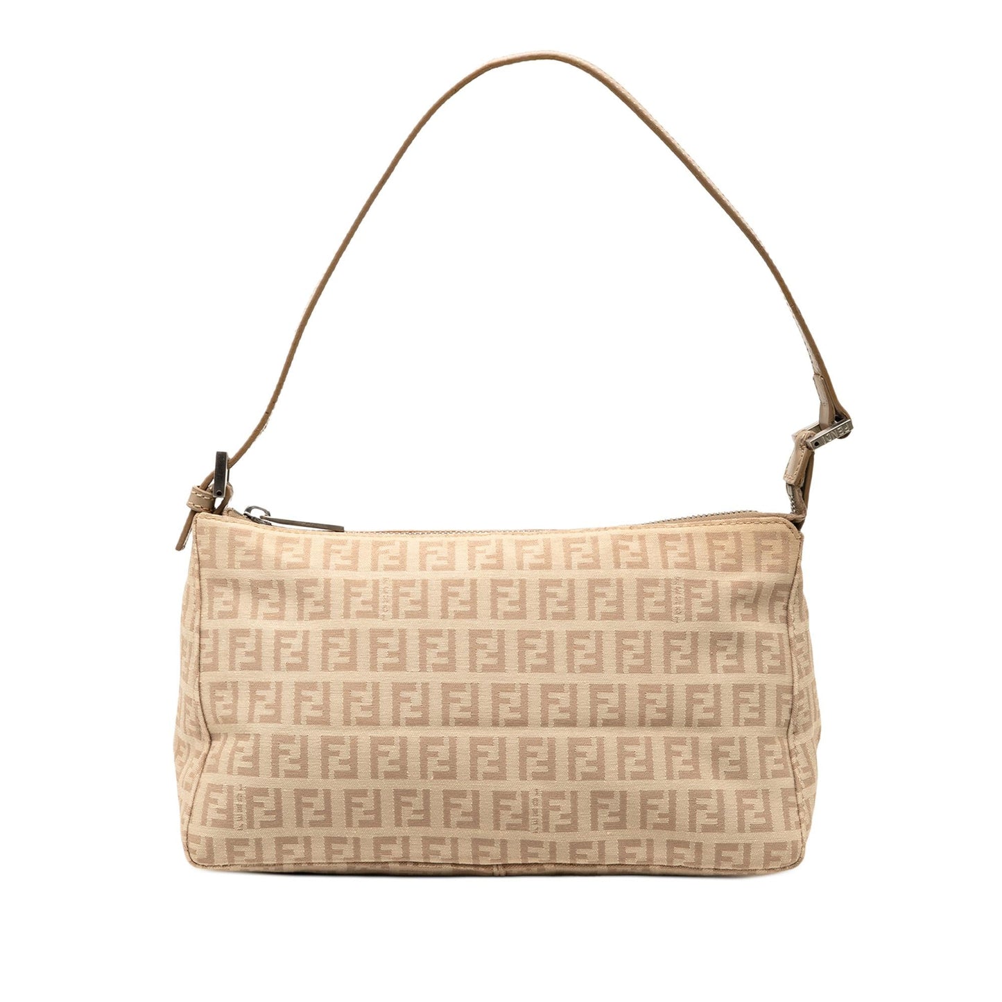 Fendi Zucchino Pochette Shoulder Bag Canvas