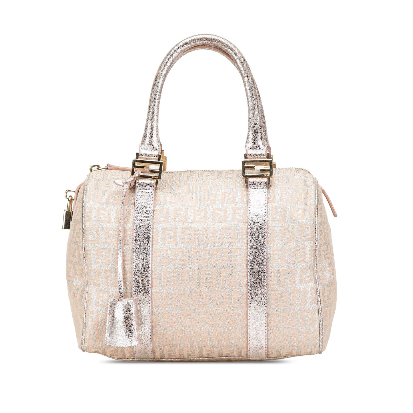 Fendi Zucchino Shine Bauletto Forever Shg Bmkxtk Satchel Bag Canvas