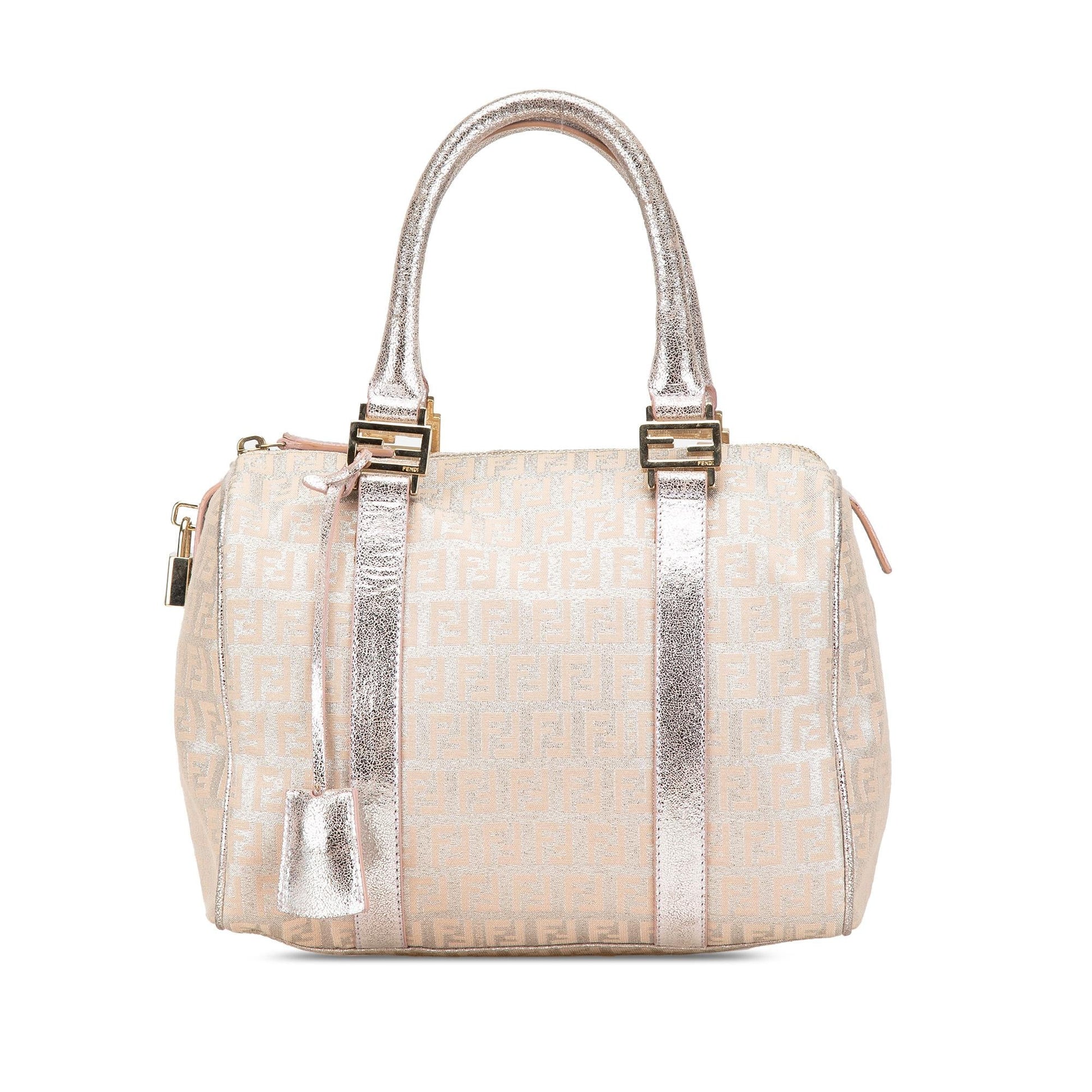Fendi Zucchino Shine Bauletto Forever Shg Bmkxtk Satchel Bag Canvas