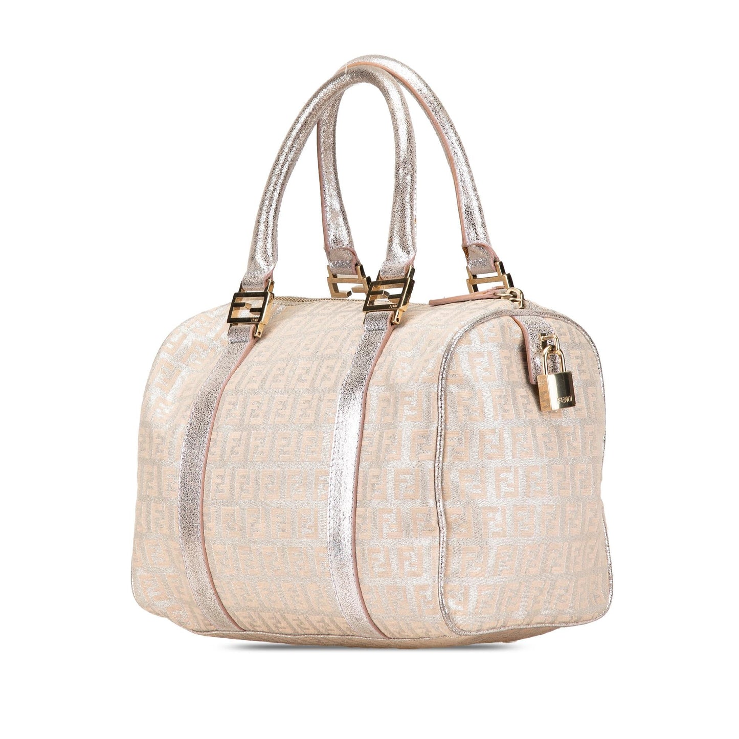 Fendi Zucchino Shine Bauletto Forever Shg Bmkxtk Satchel Bag Canvas