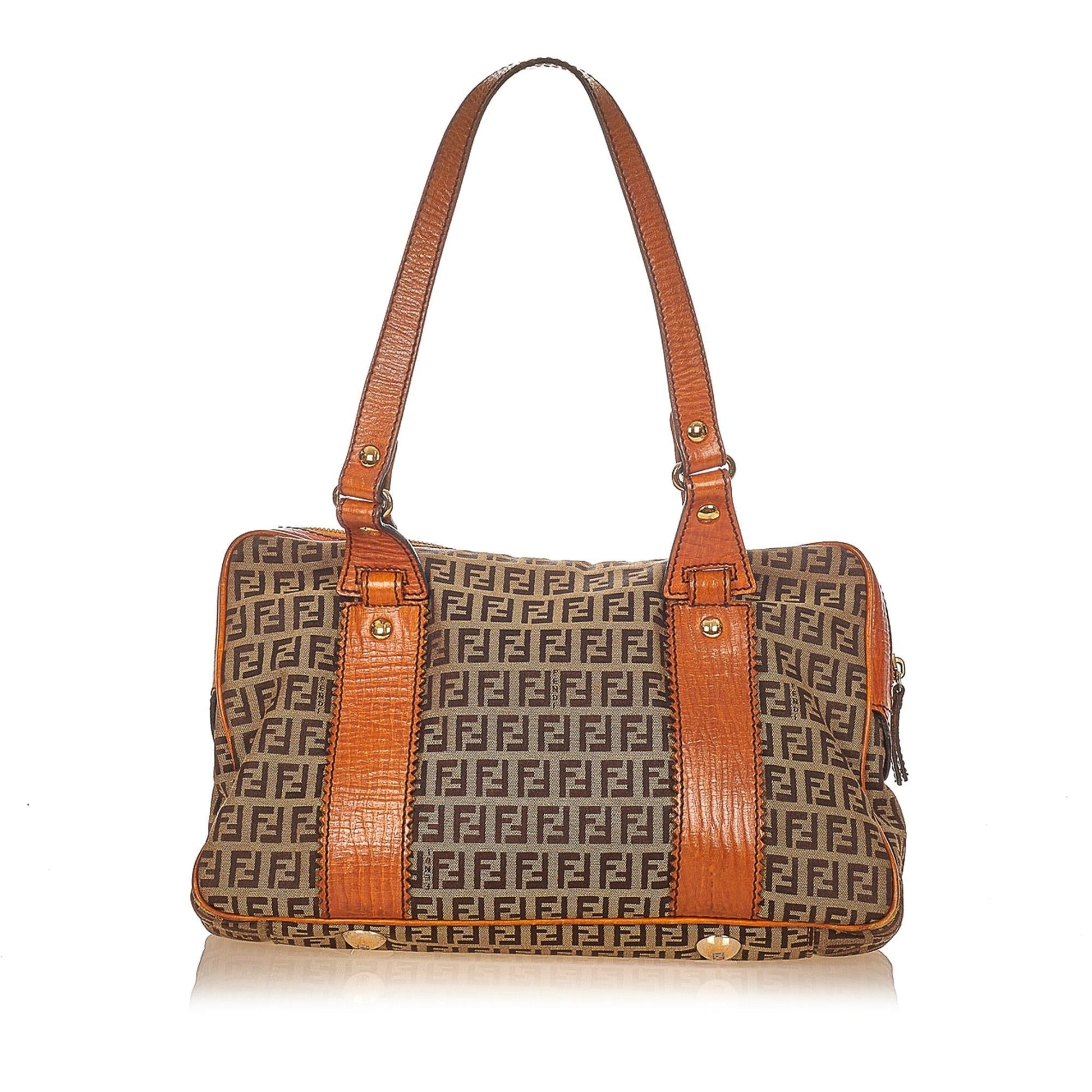 Fendi Zucchino Shoulder Bag Shg Canvas Bag Shg 26038