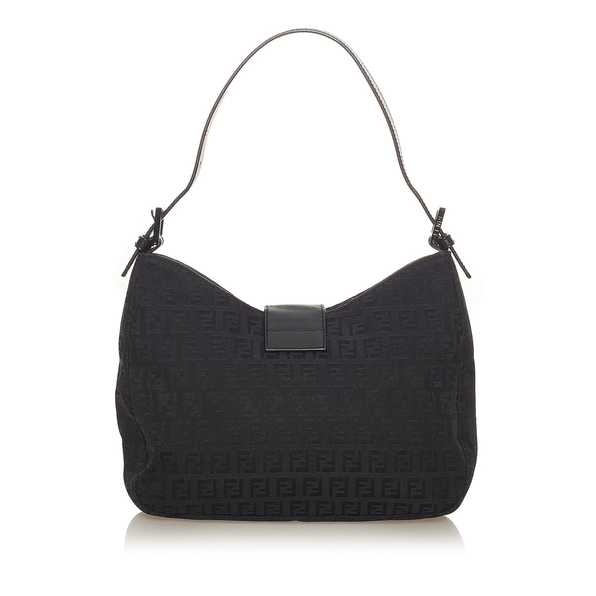 Fendi Zucchino Shoulder Bag Shg Canvas Bag Shg 27368