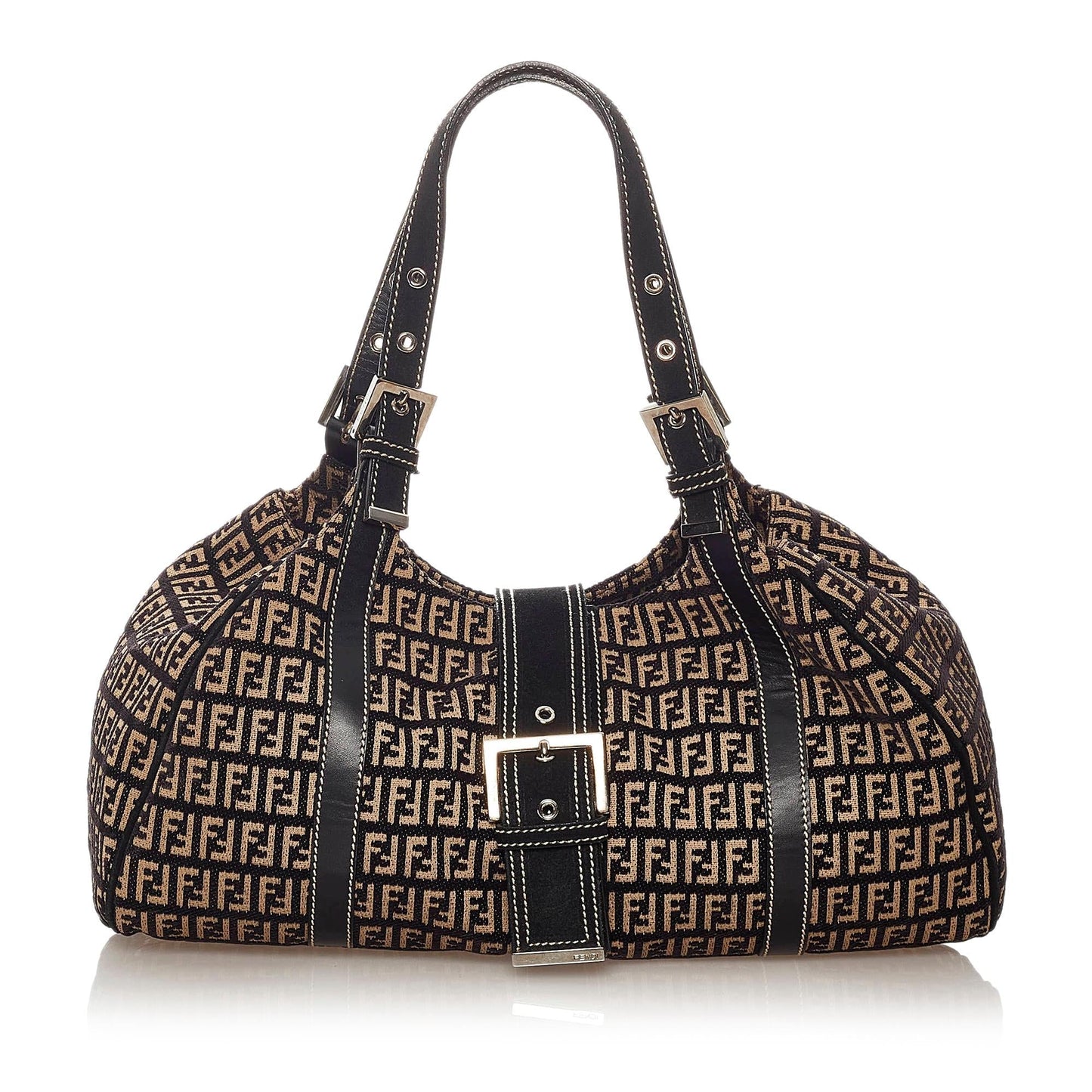 Fendi Zucchino Shoulder Bag Shg Canvas Bag Shg 27820