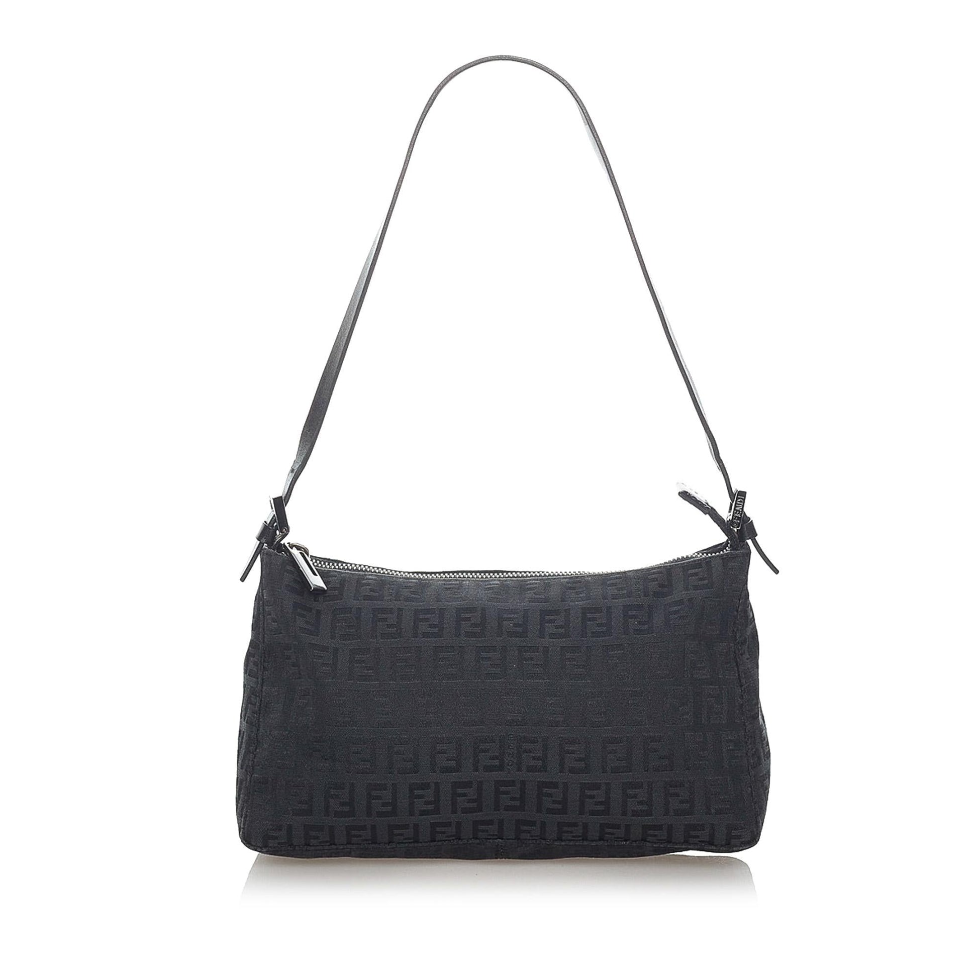 Fendi Zucchino Shoulder Bag Shg Canvas Bag Shg 31421