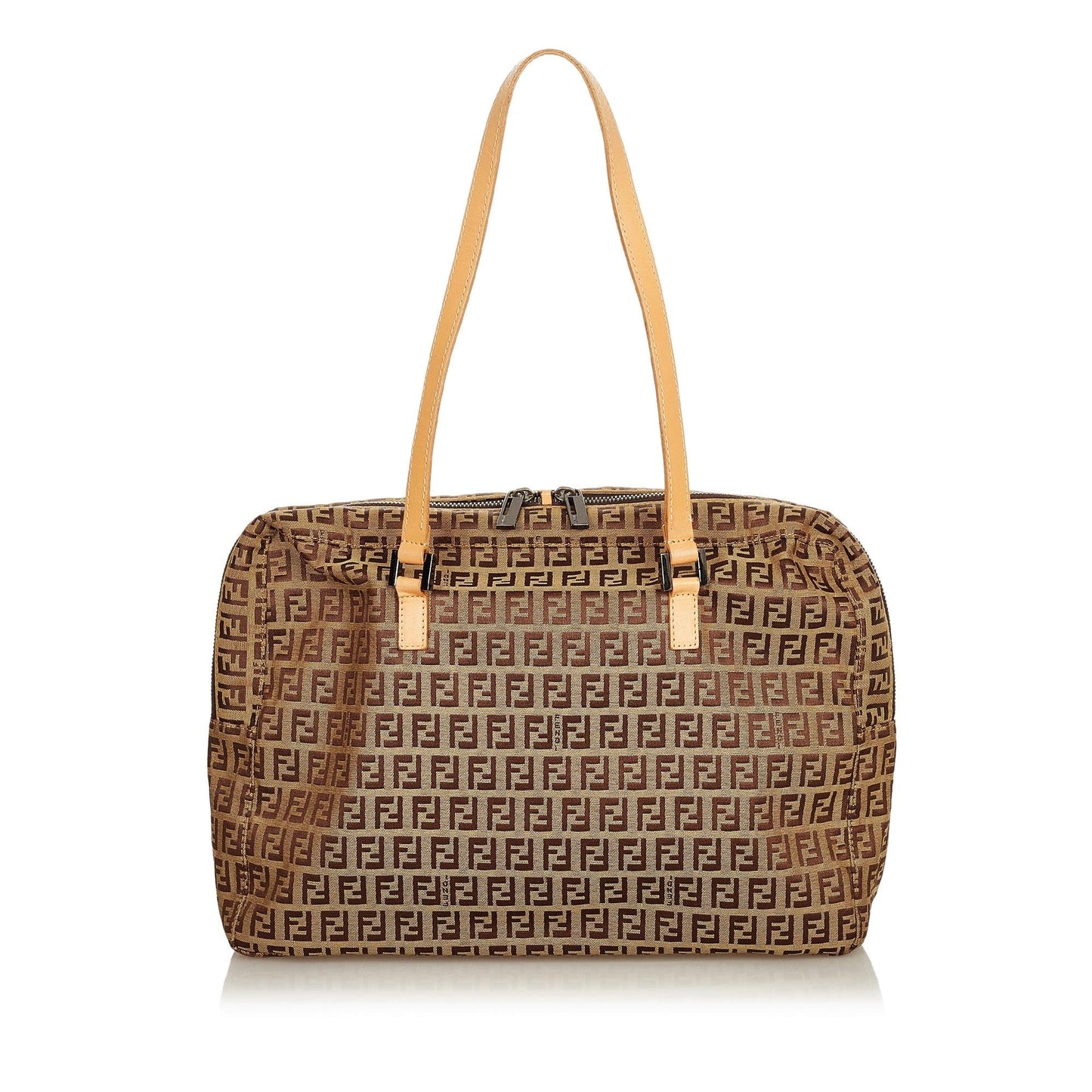 Fendi Zucchino Shoulder Bag Shg Canvas