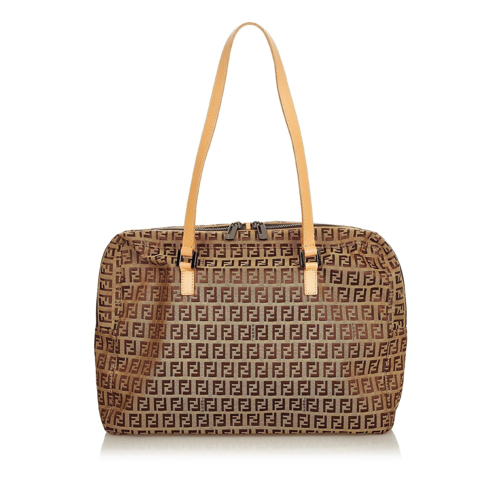 Fendi Zucchino Shoulder Bag Shg Canvas