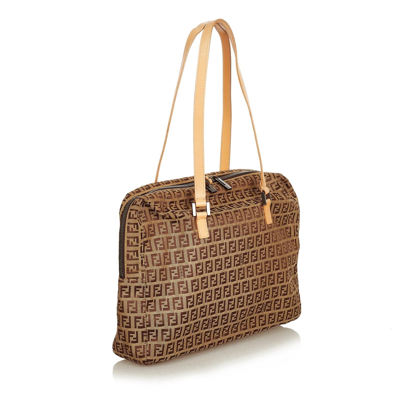 Fendi Zucchino Shoulder Bag Shg Canvas