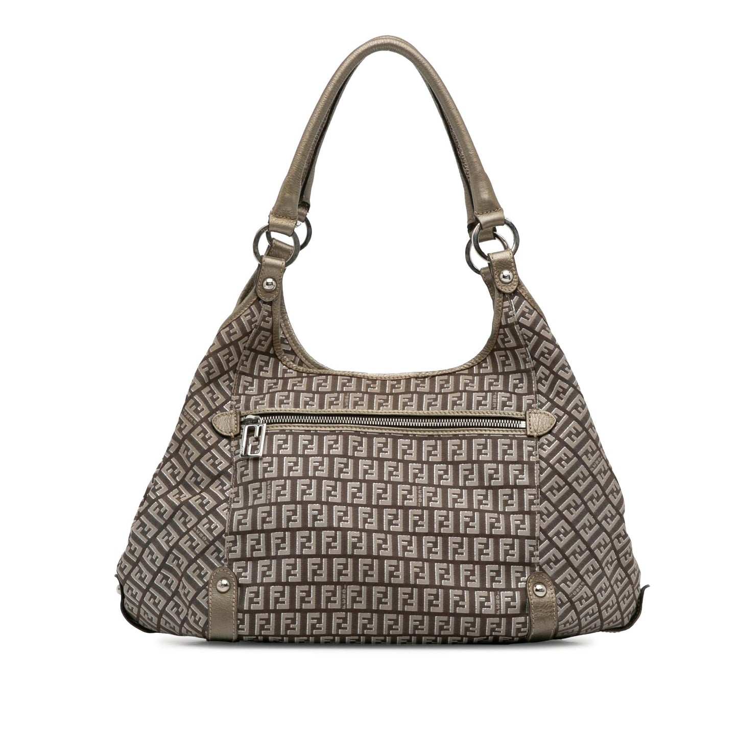 Fendi Zucchino Shoulder Bag Shg Cqlahb Canvas