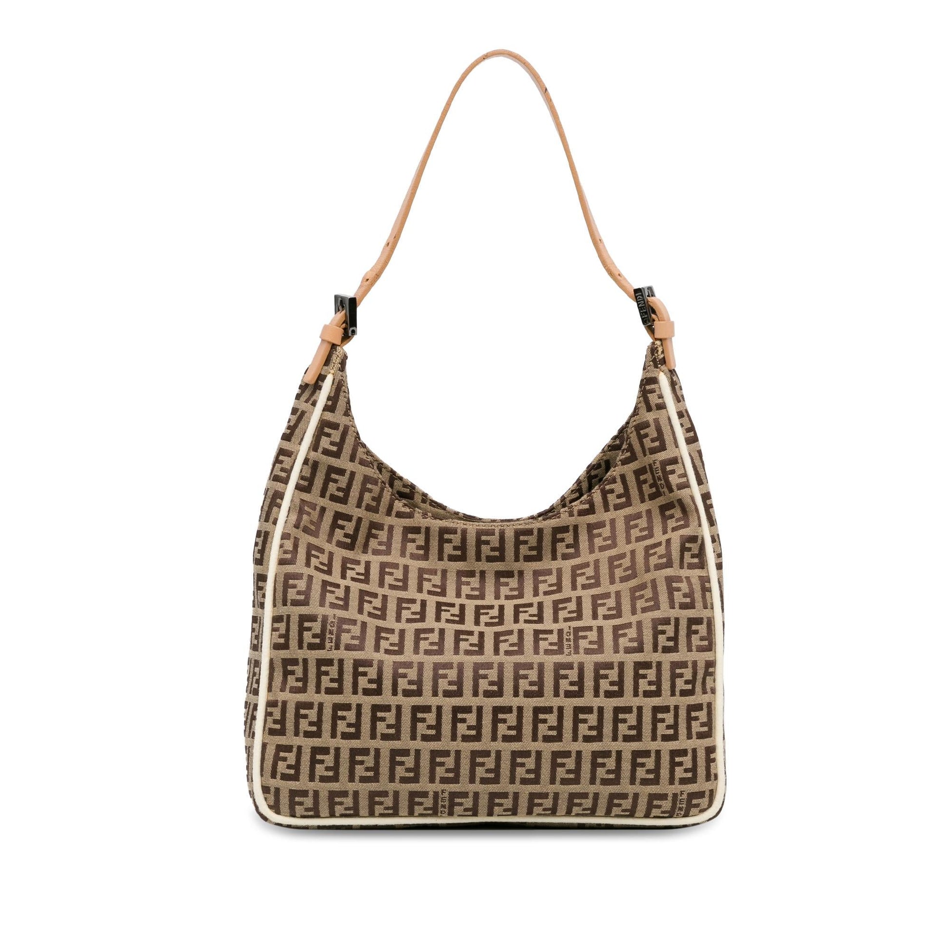 Fendi Zucchino Shoulder Bag Shg P19Pft Canvas