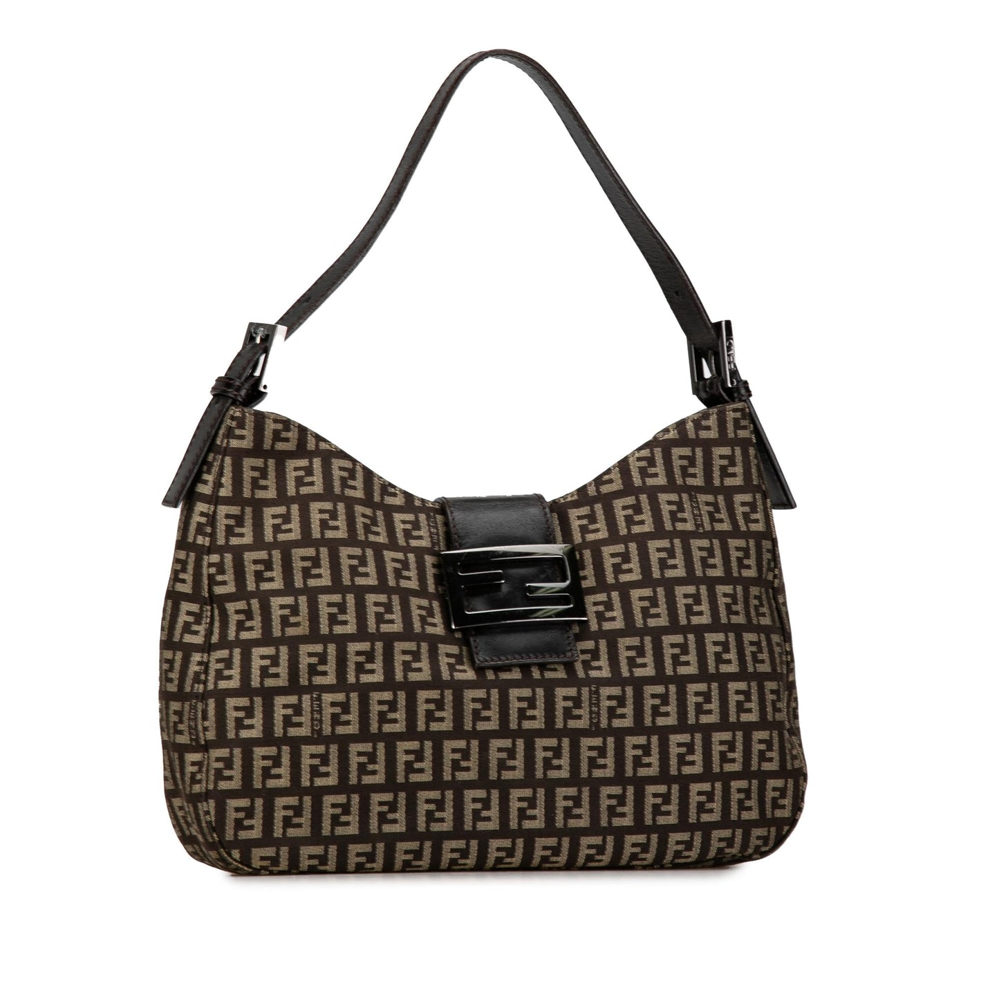 Fendi Zucchino Shoulder Bag Shg Canvas