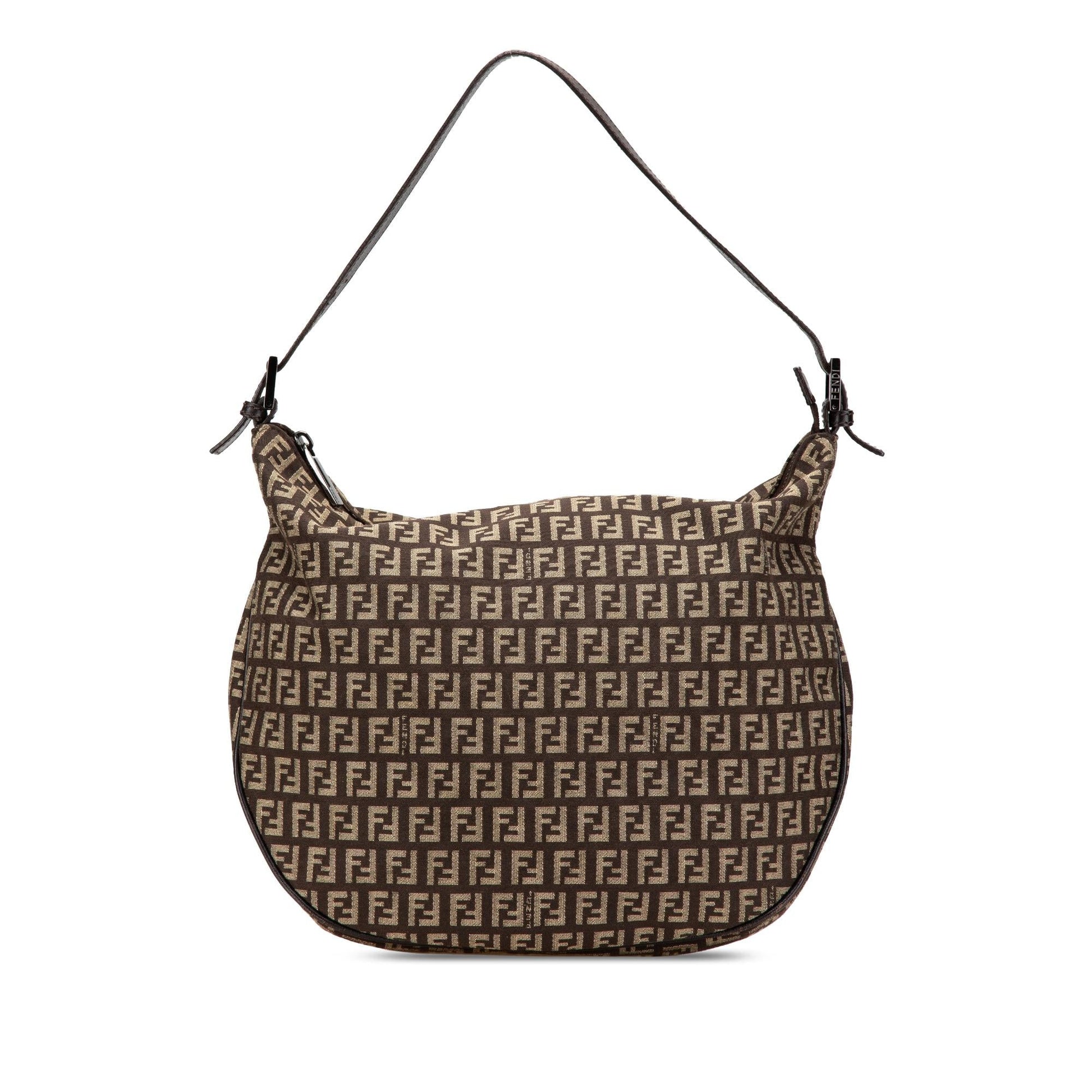 Fendi Zucchino Shoulder Bag Canvas Shoulder Bag 4