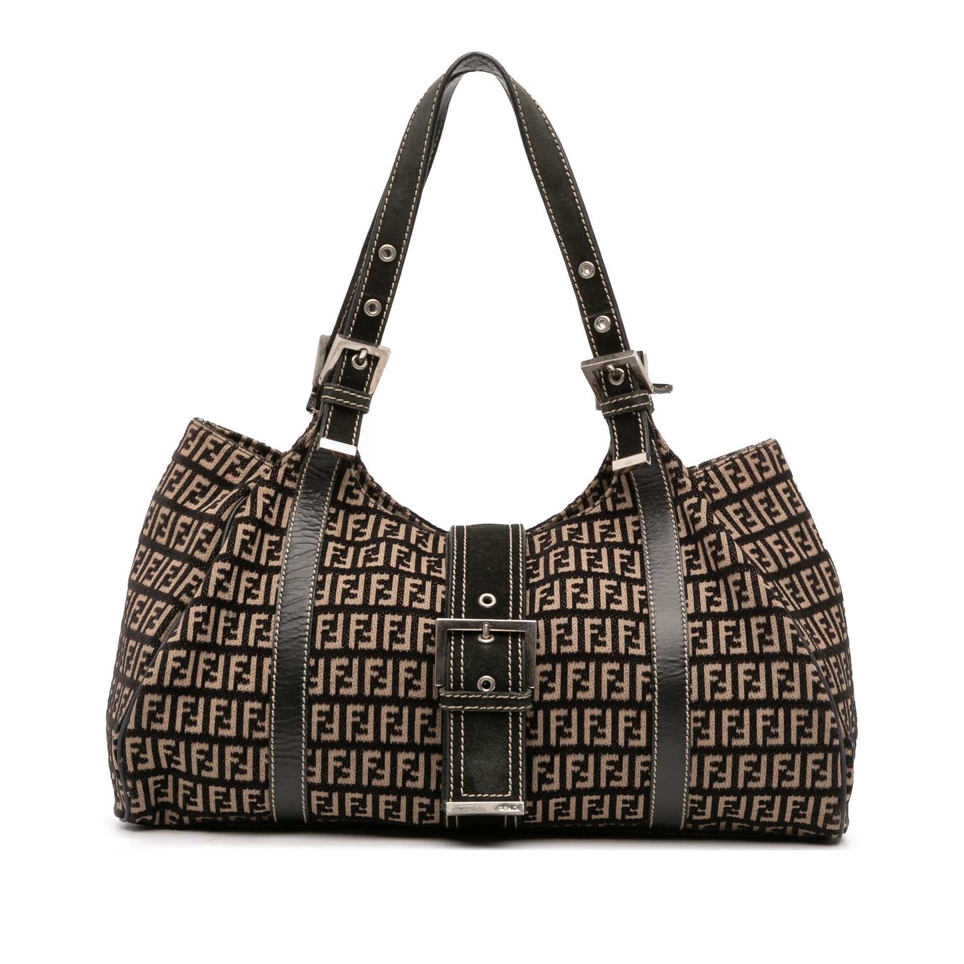 Fendi Zucchino Shoulder Bag Canvas Shoulder Bag 7