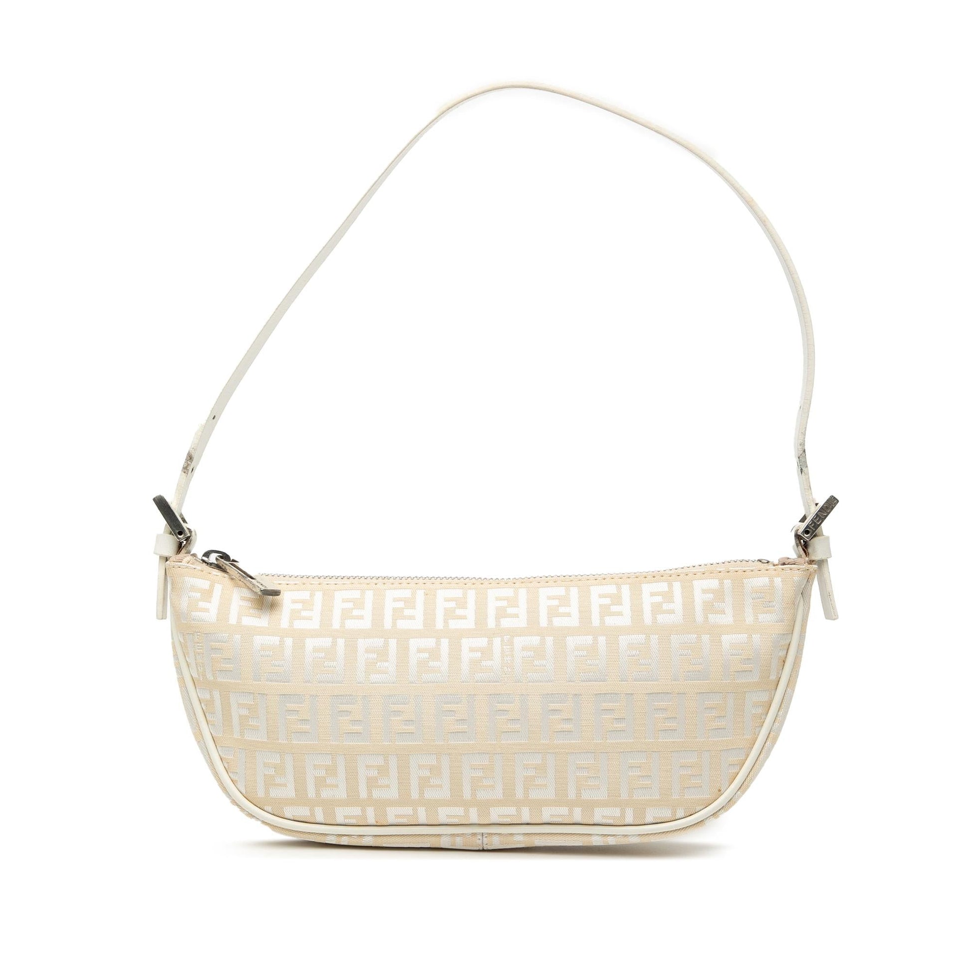 Fendi Zucchino Shoulder Bag Canvas Shoulder Bag 9