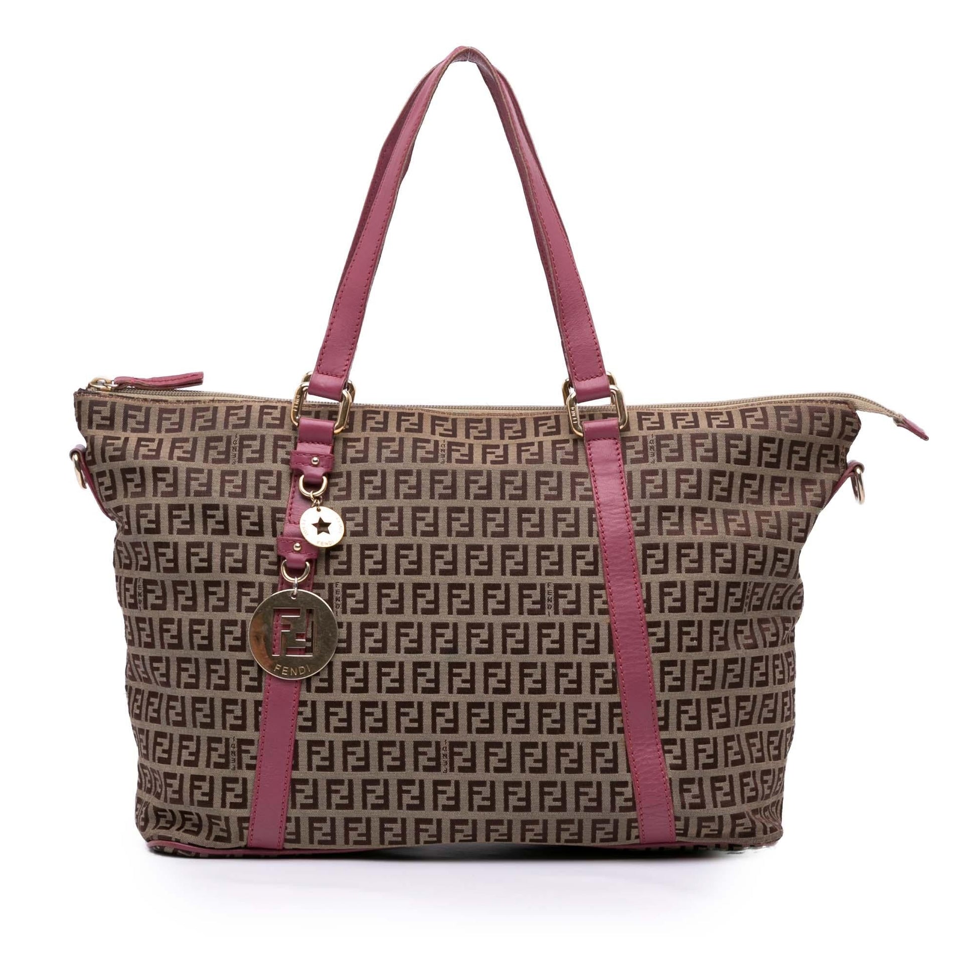Fendi Zucchino Superstar Tote Canvas Tote Bag