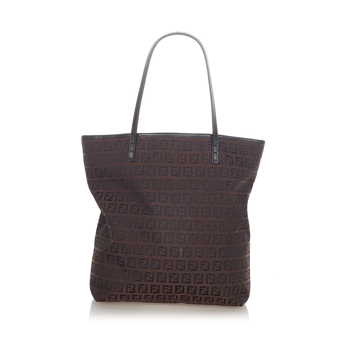 Fendi Zucchino Tote Bag Shg Canvas Tango Authentic 150709